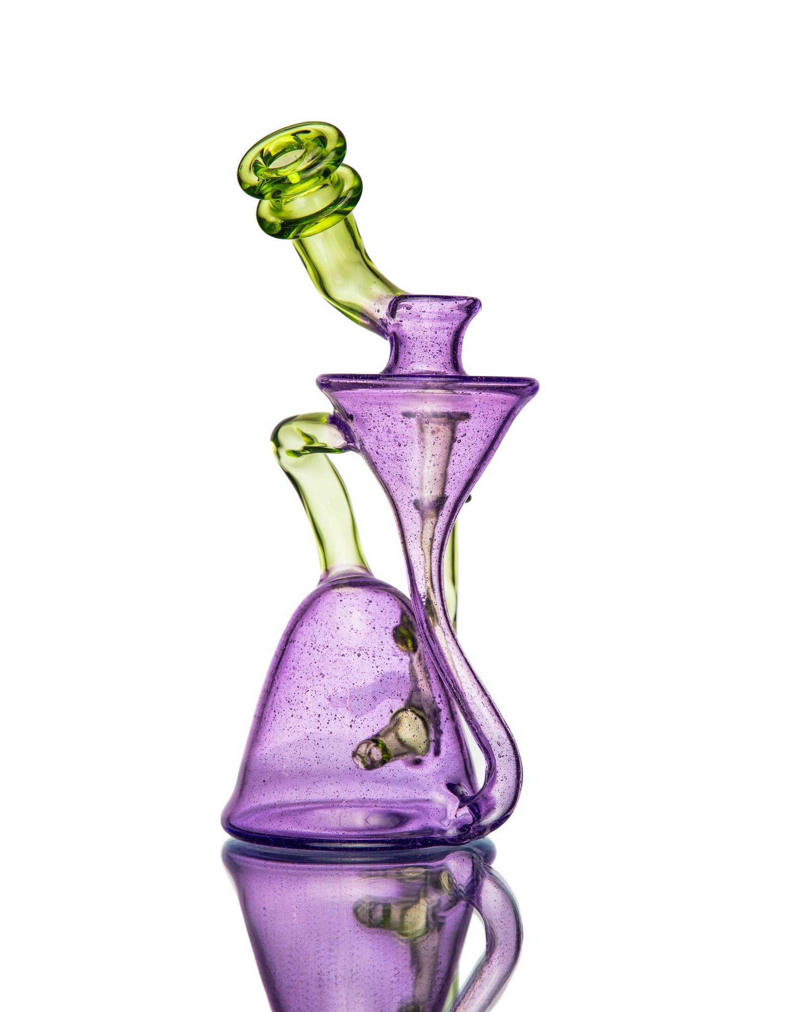 ManChild Glass - Purple Lollipop & Absinthe Side Saddle Recycler