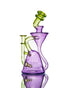 ManChild Glass - Purple Lollipop & Absinthe Side Saddle Recycler