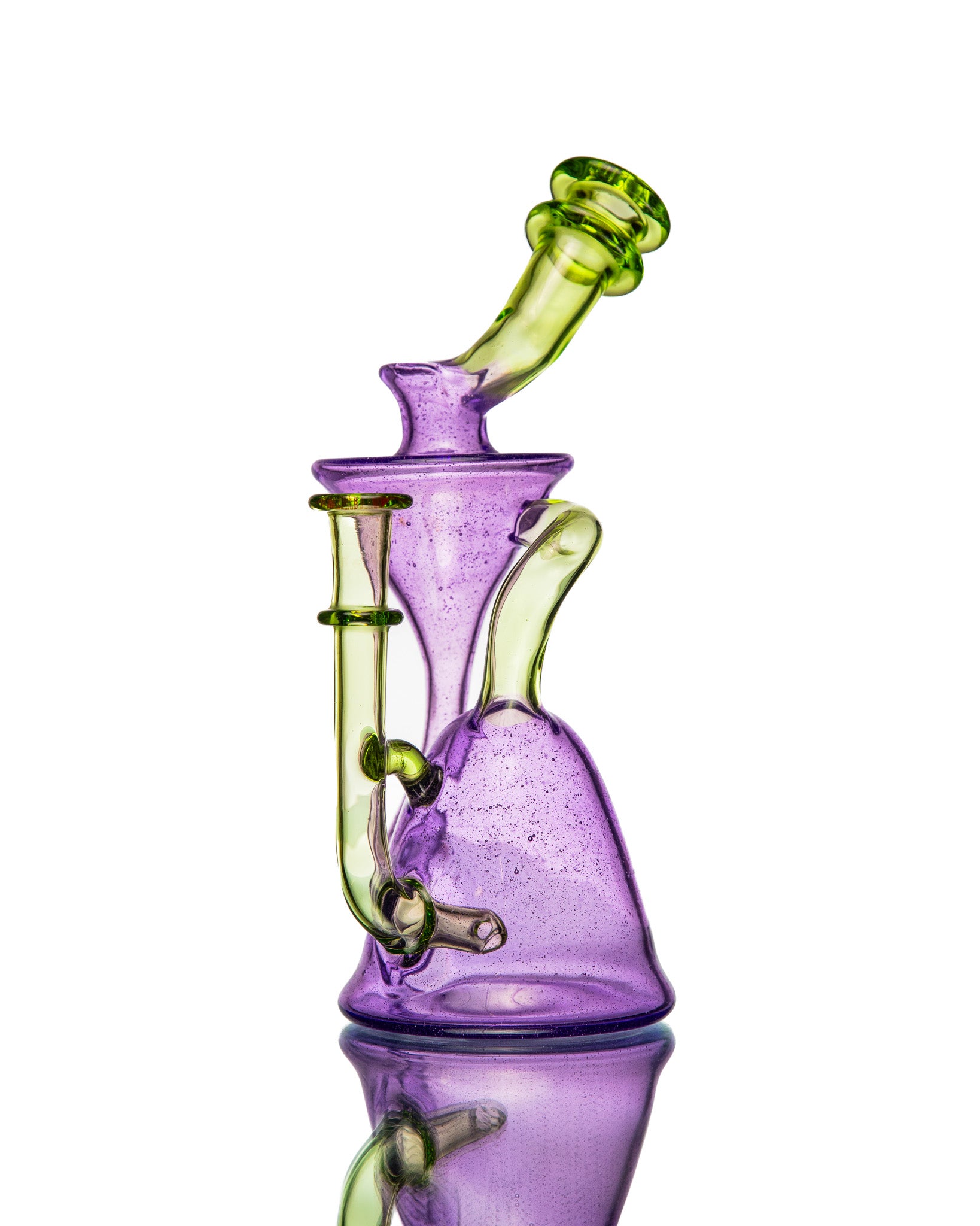 ManChild Glass - Purple Lollipop & Absinthe Side Saddle Recycler