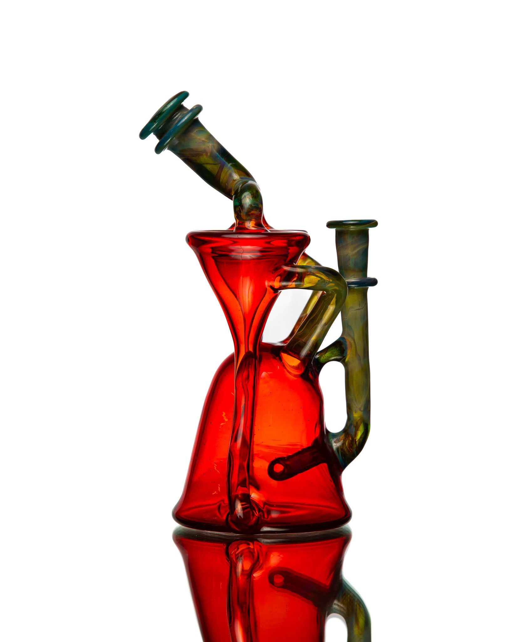 ManChild Glass -  Double Spinner - Orange Elvis & I.O. Star