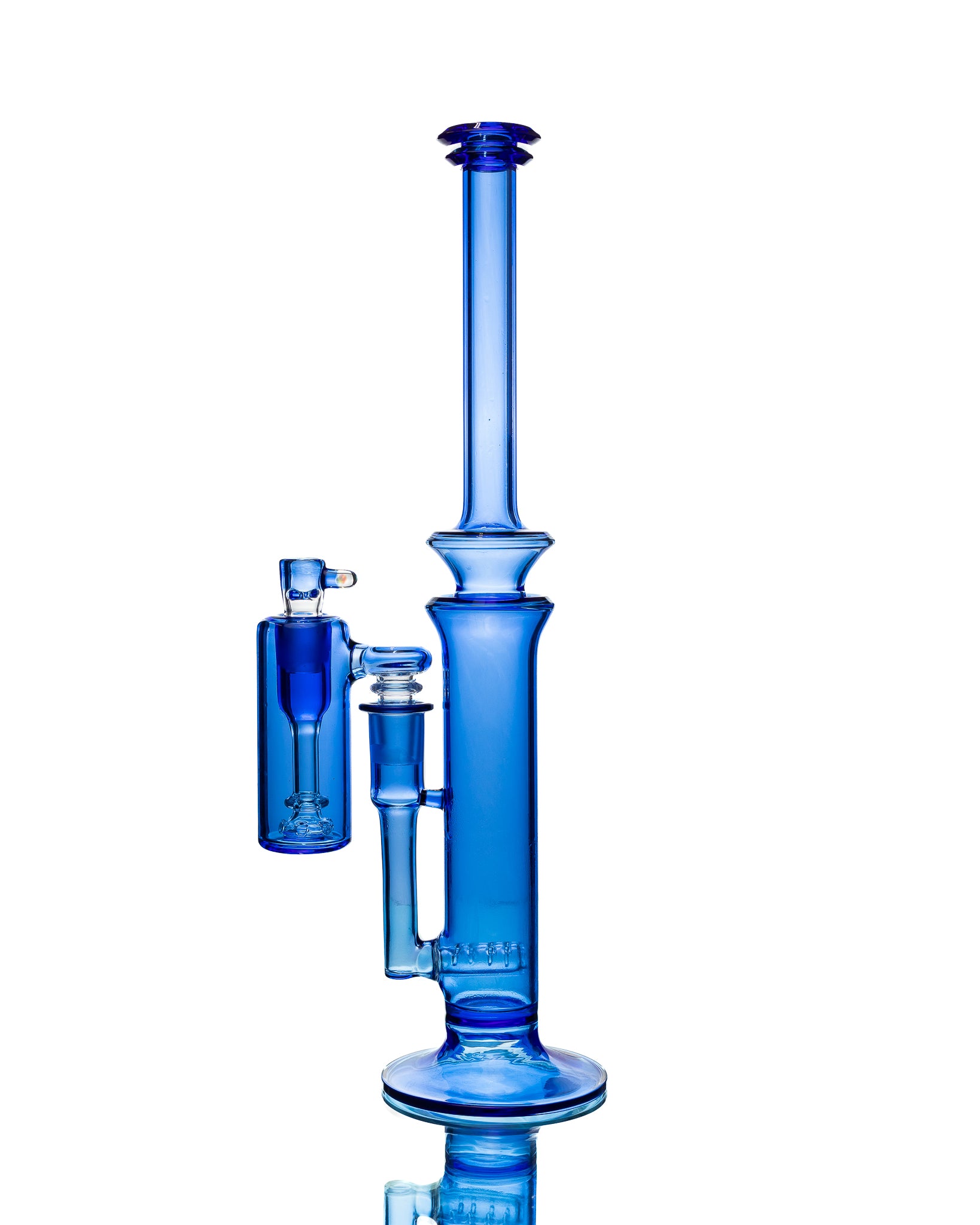 Aaron B - Straight Tube w/ Matching Ash Catcher - Blue