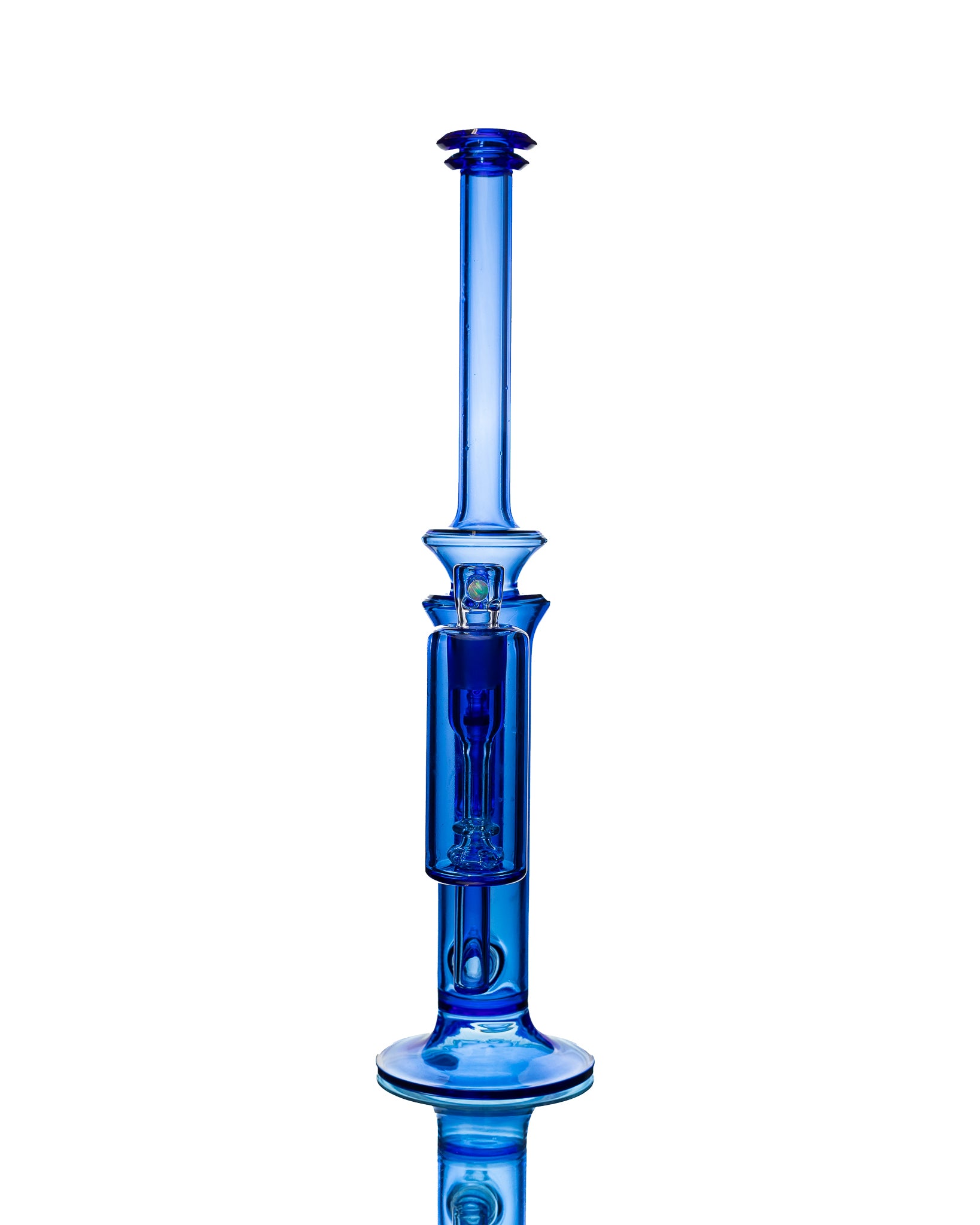 Aaron B - Straight Tube w/ Matching Ash Catcher - Blue