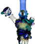 American Made Glass - Blue Skull Beaker