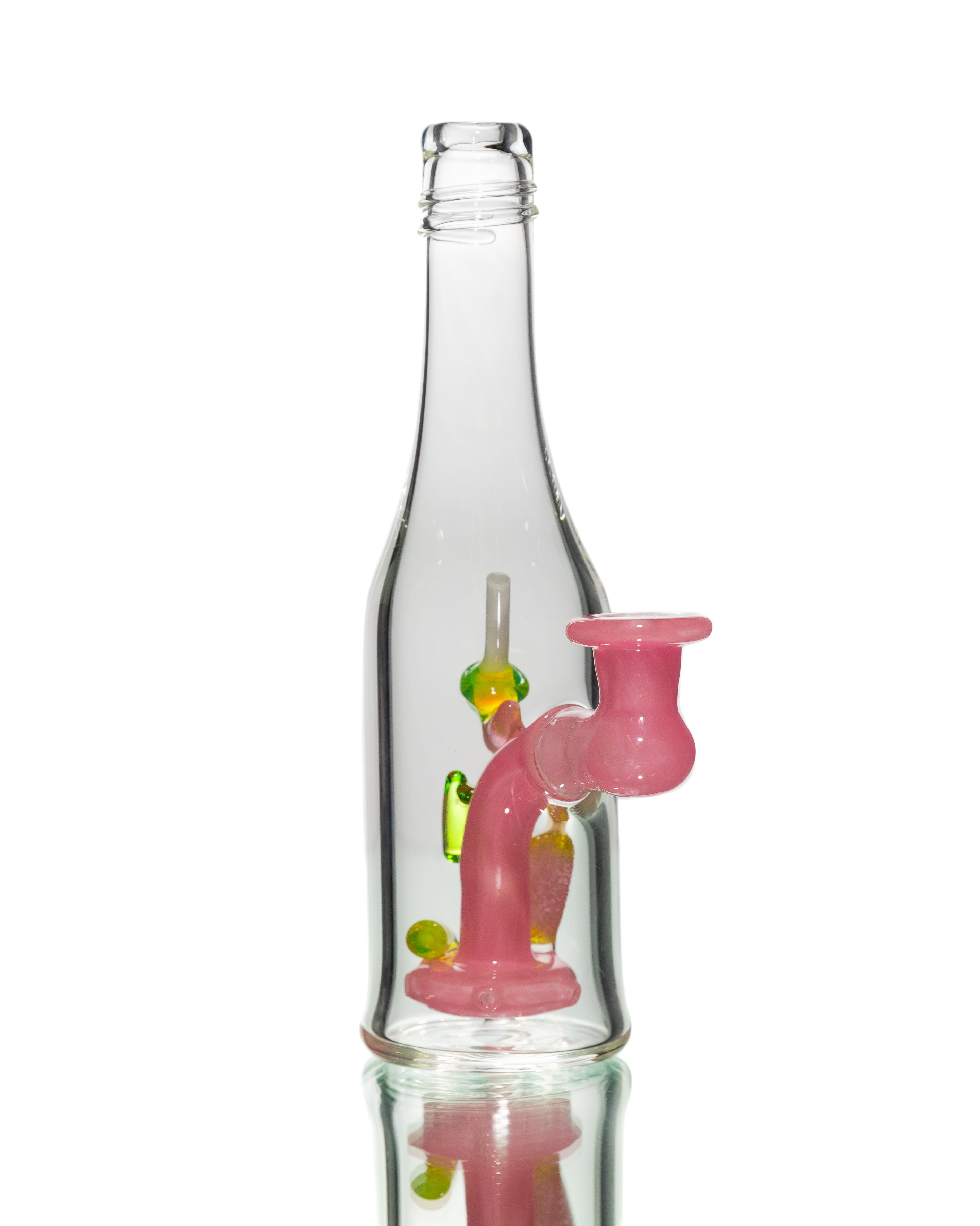 Emperial Glass - Lollipop Bottle Jammer - Pink and Slyme Watermelon
