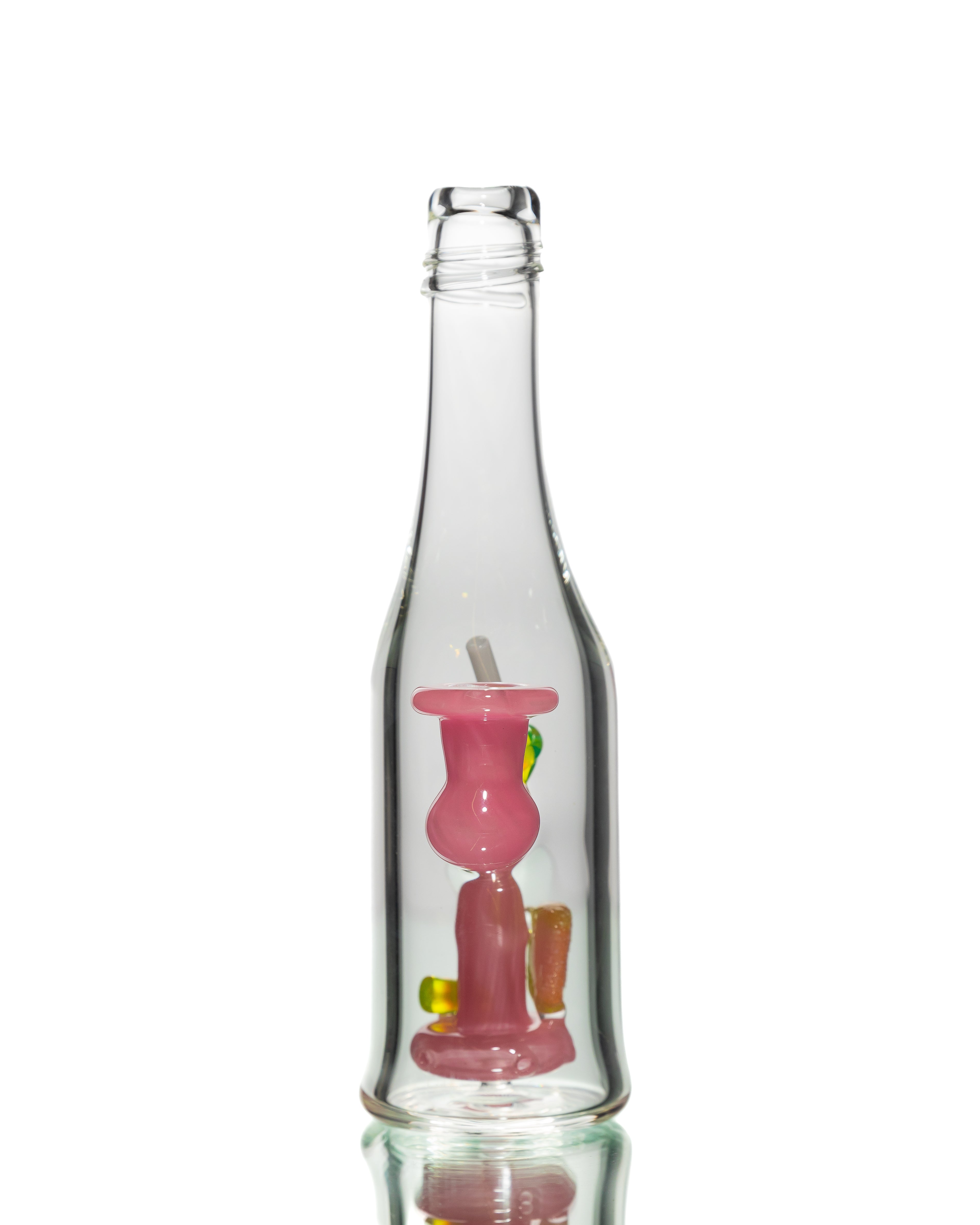 Emperial Glass - Lollipop Bottle Jammer - Pink and Slyme Watermelon