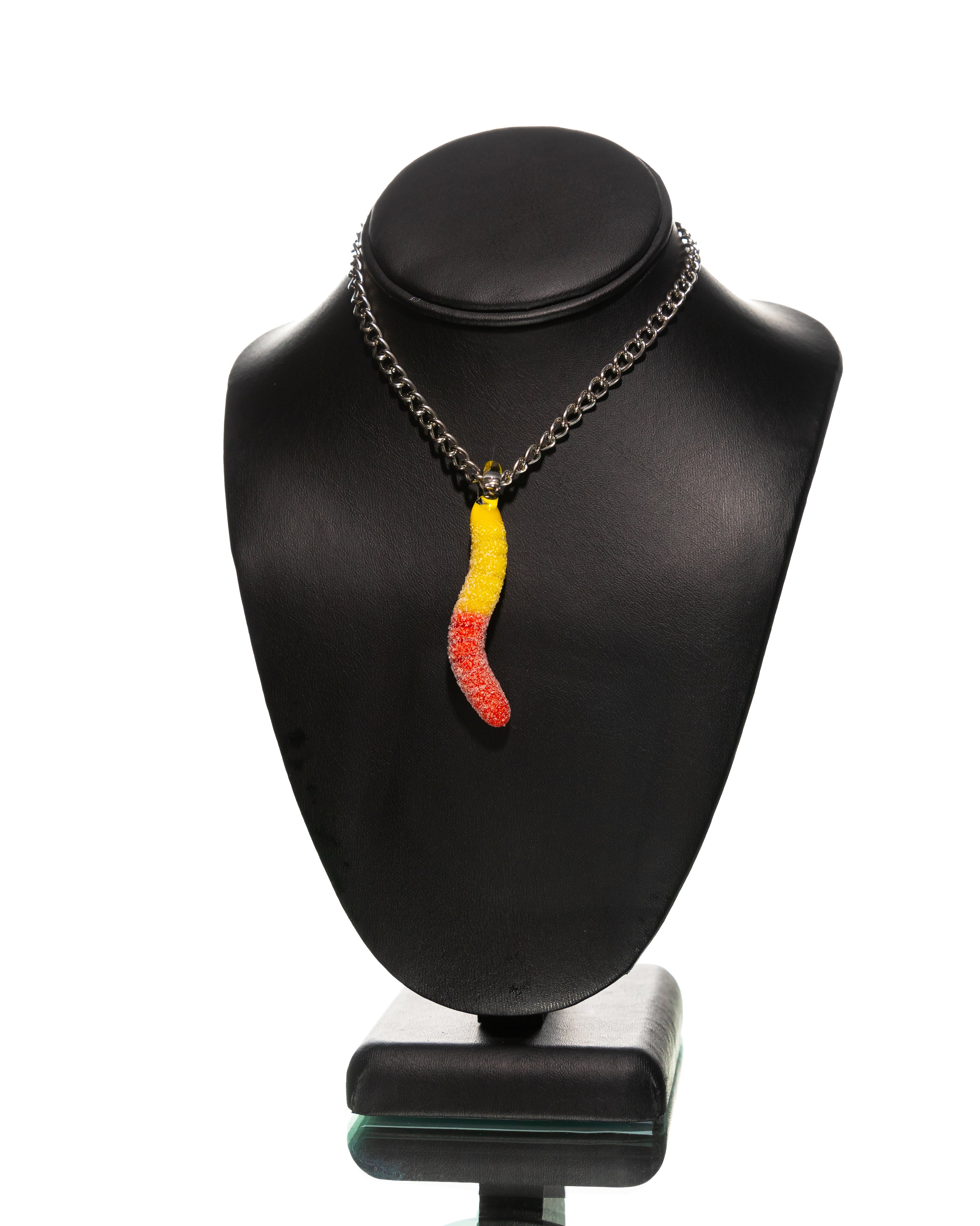 Emperial Glass - Assorted Sour Gummy Worm Pendants