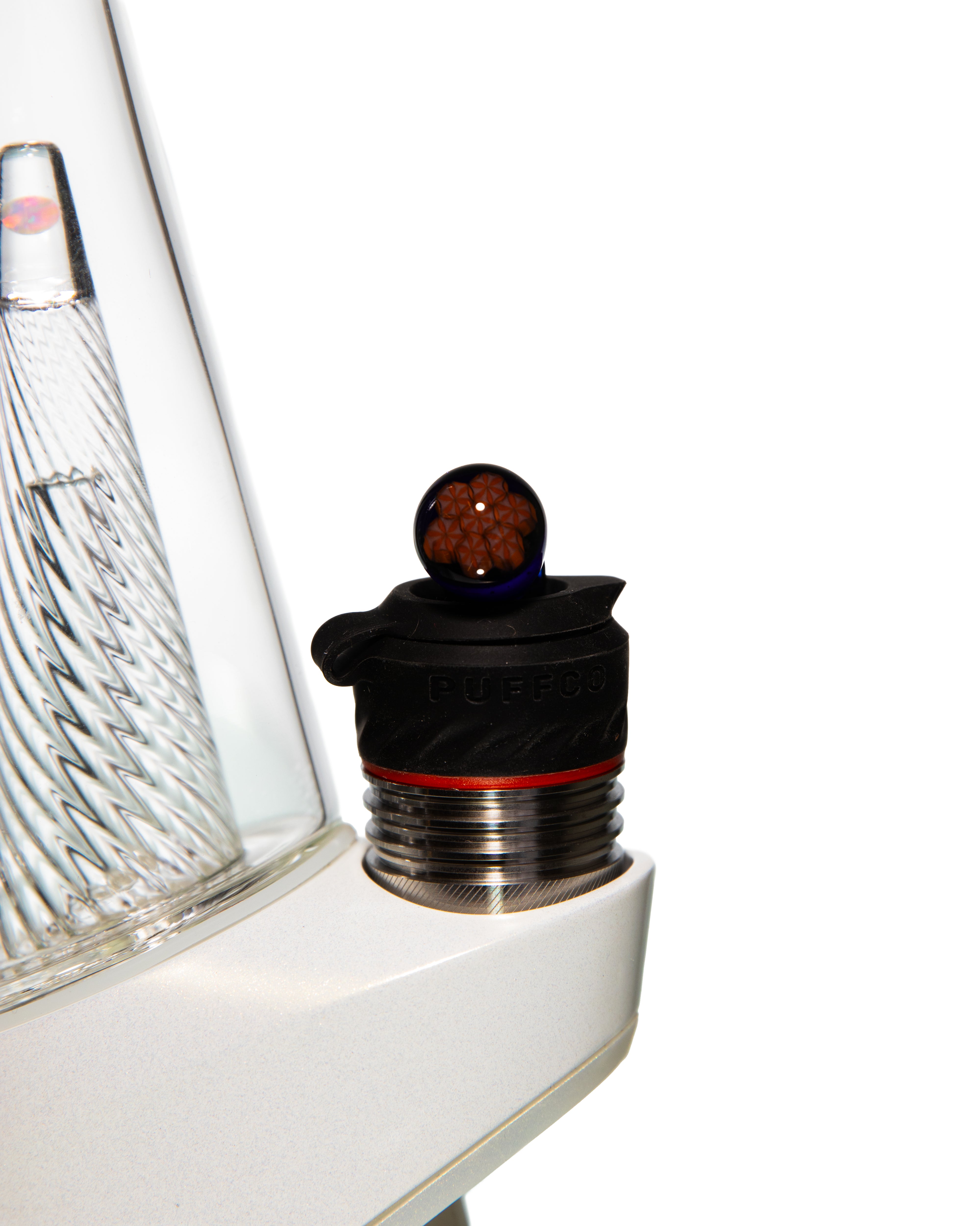 Steve Hulsebos Glass - Puffco Plug 13mm (Orange Burst)