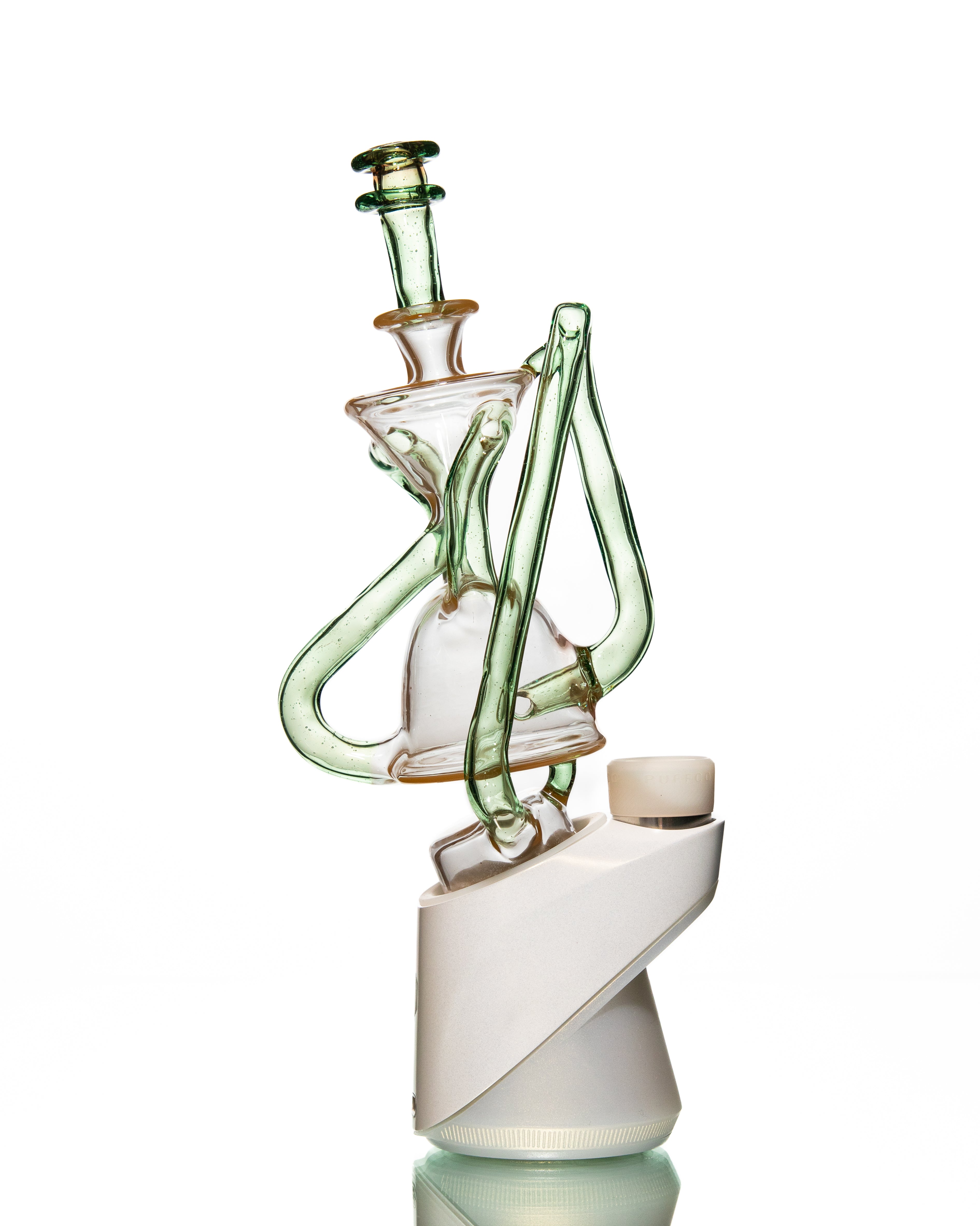 ManChild Glass - Puffco Duel Floater - Peach & Hydra (CFL)