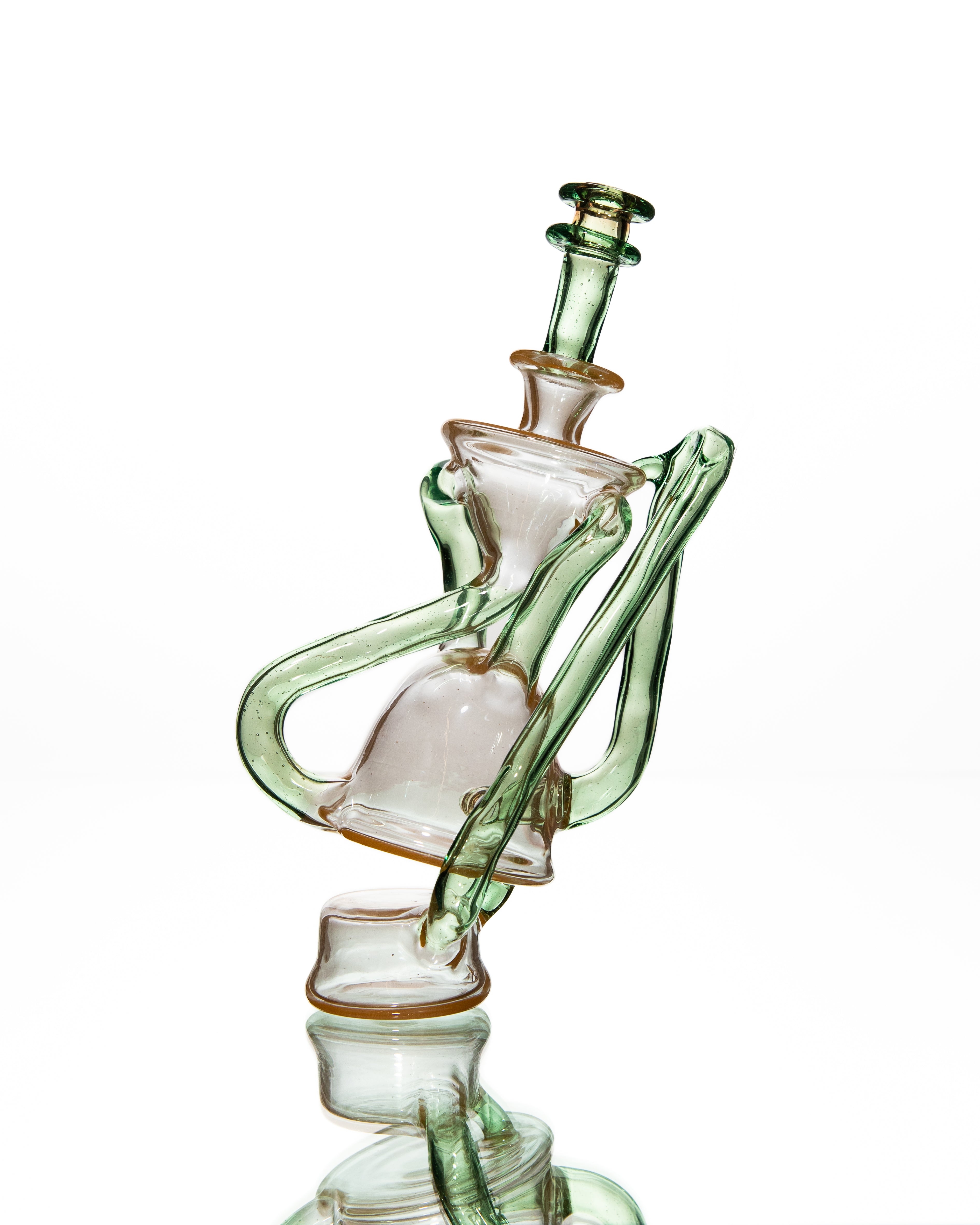 ManChild Glass - Puffco Duel Floater - Peach & Hydra (CFL)