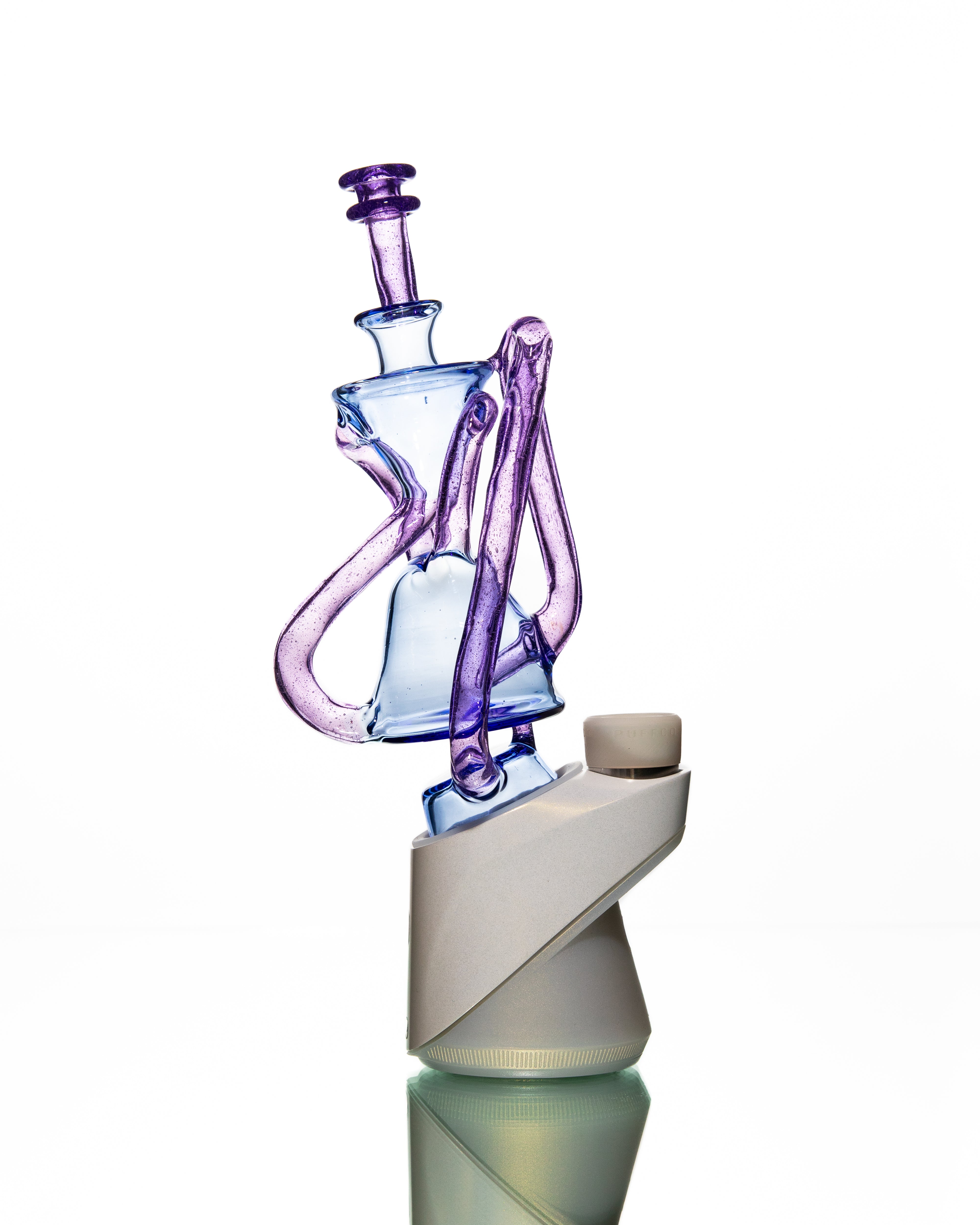 ManChild Glass - Puffco Duel Floater - Blue Dream & Purple Lollipop