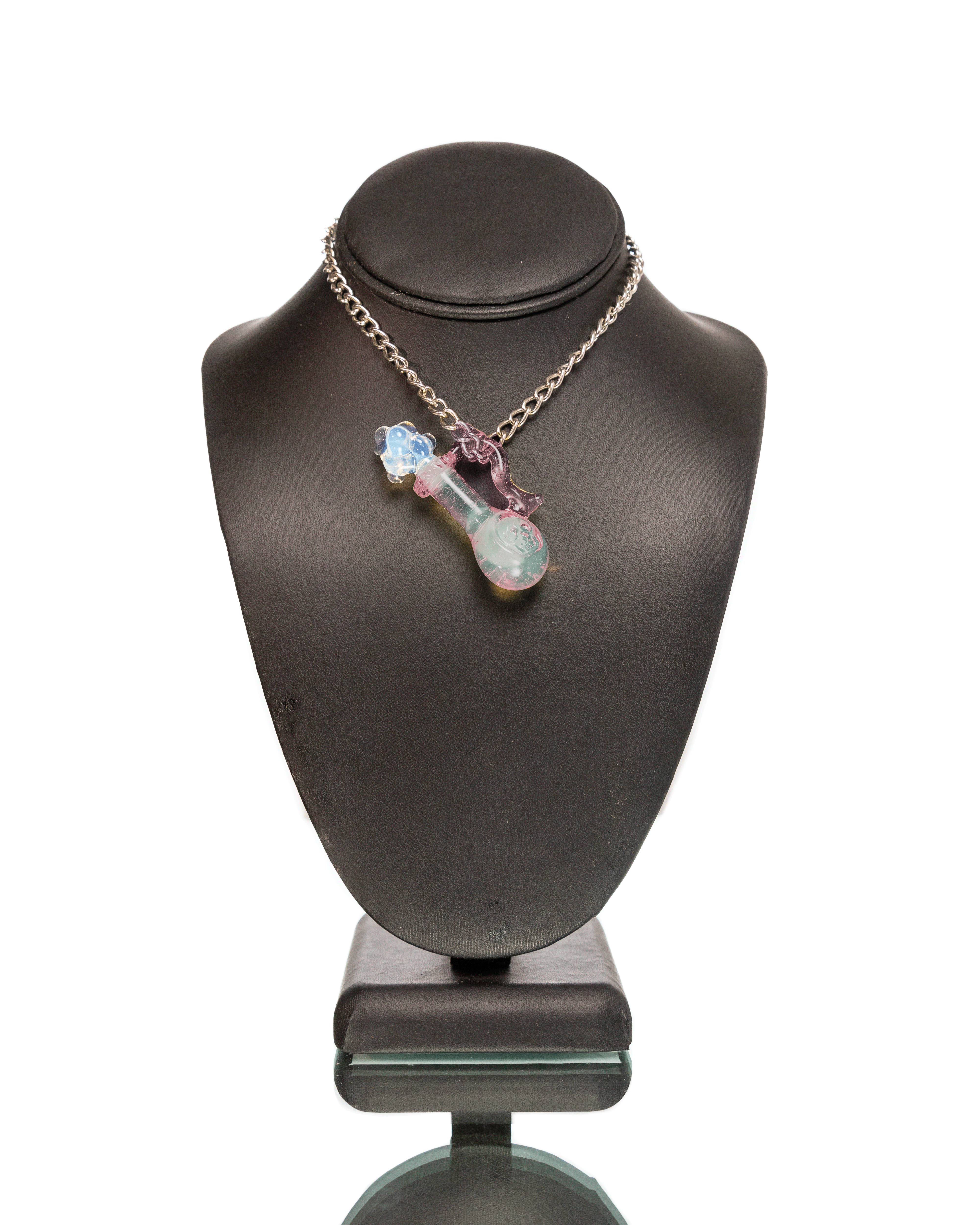 Hensley Glass - Potion Pendant - Yellow & Pink (CFL)