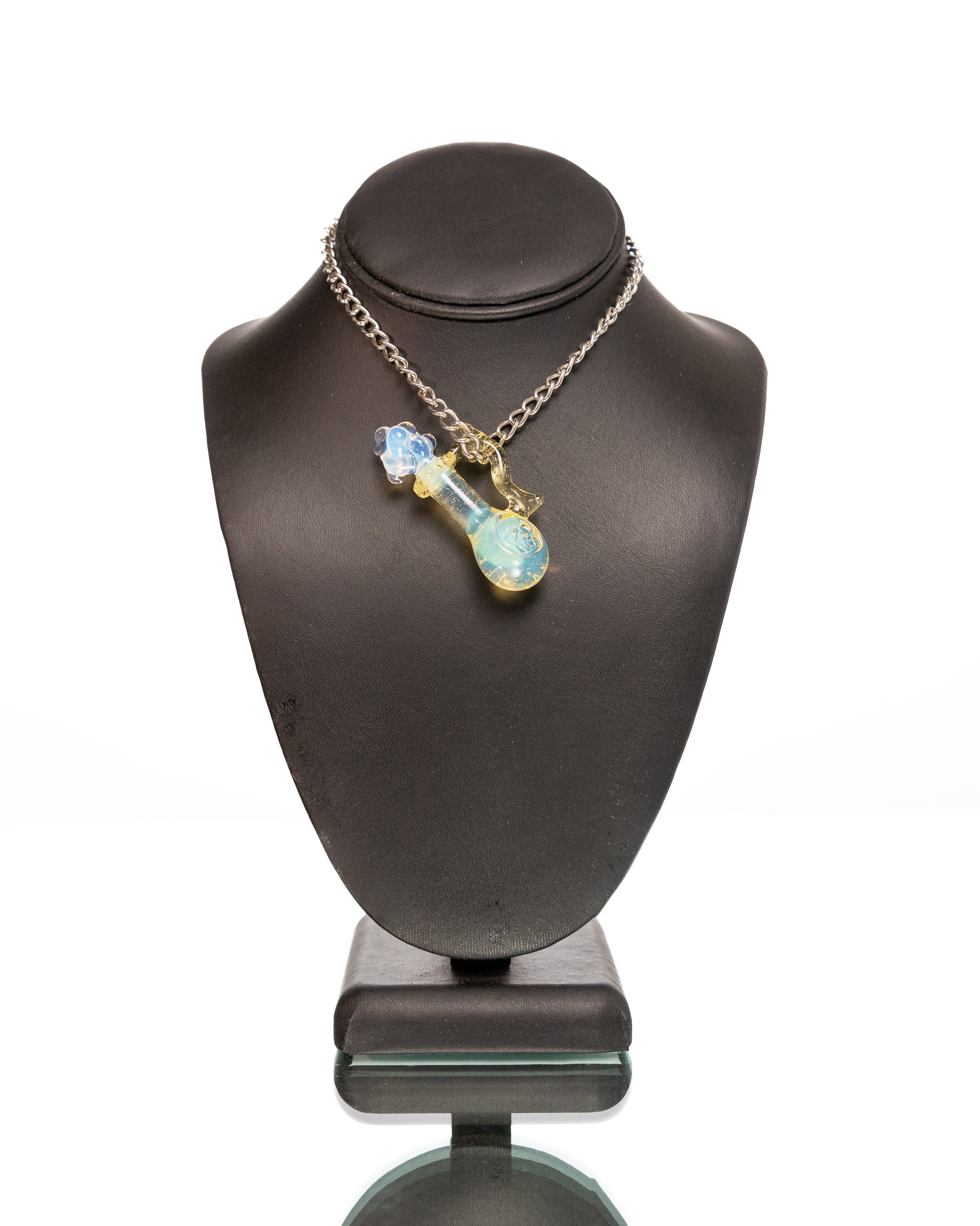 Hensley Glass - Potion Pendant - Yellow & Pink (CFL)