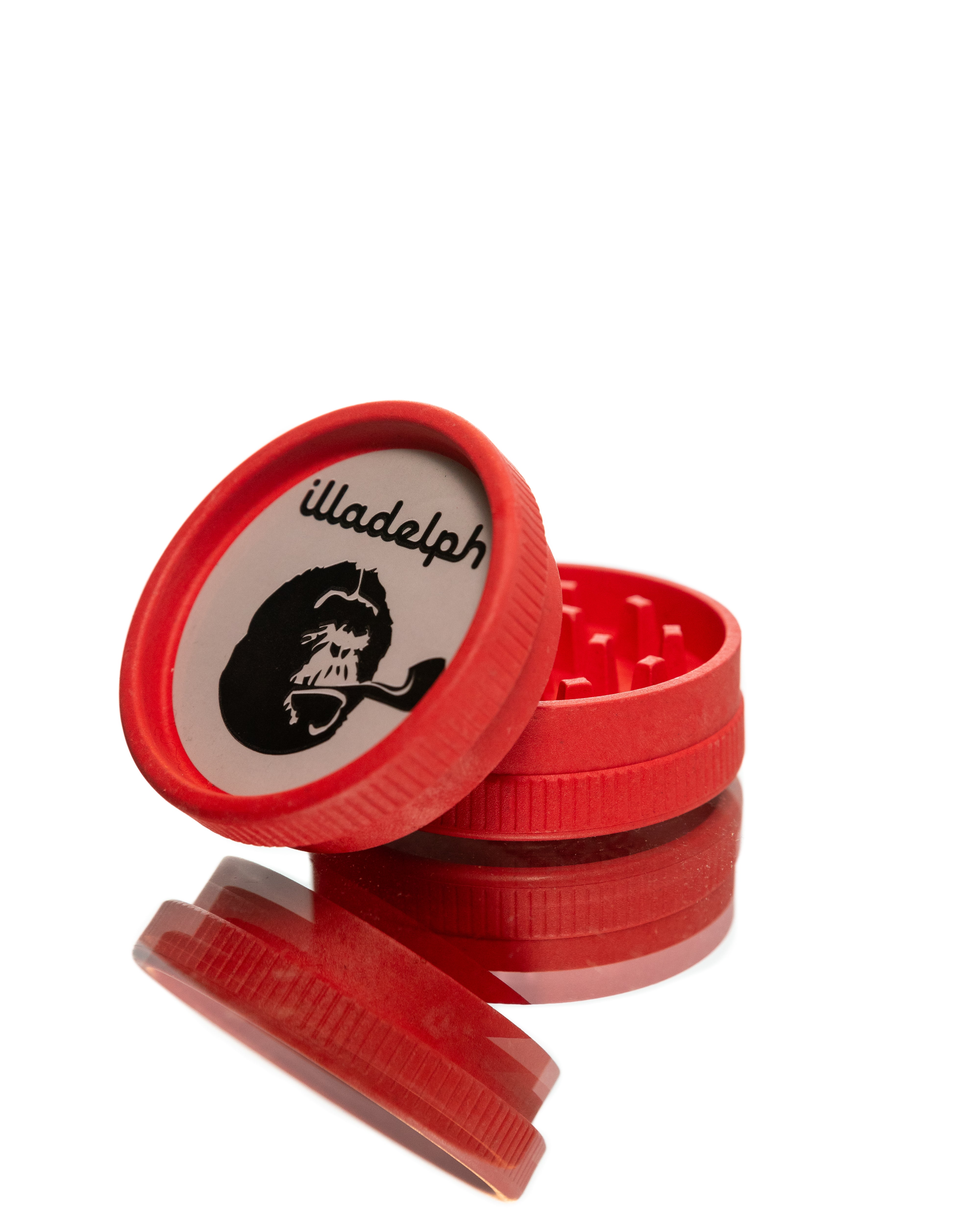 Illadelph x Santa Cruz - 2 Piece Hemp Grinder (Red)