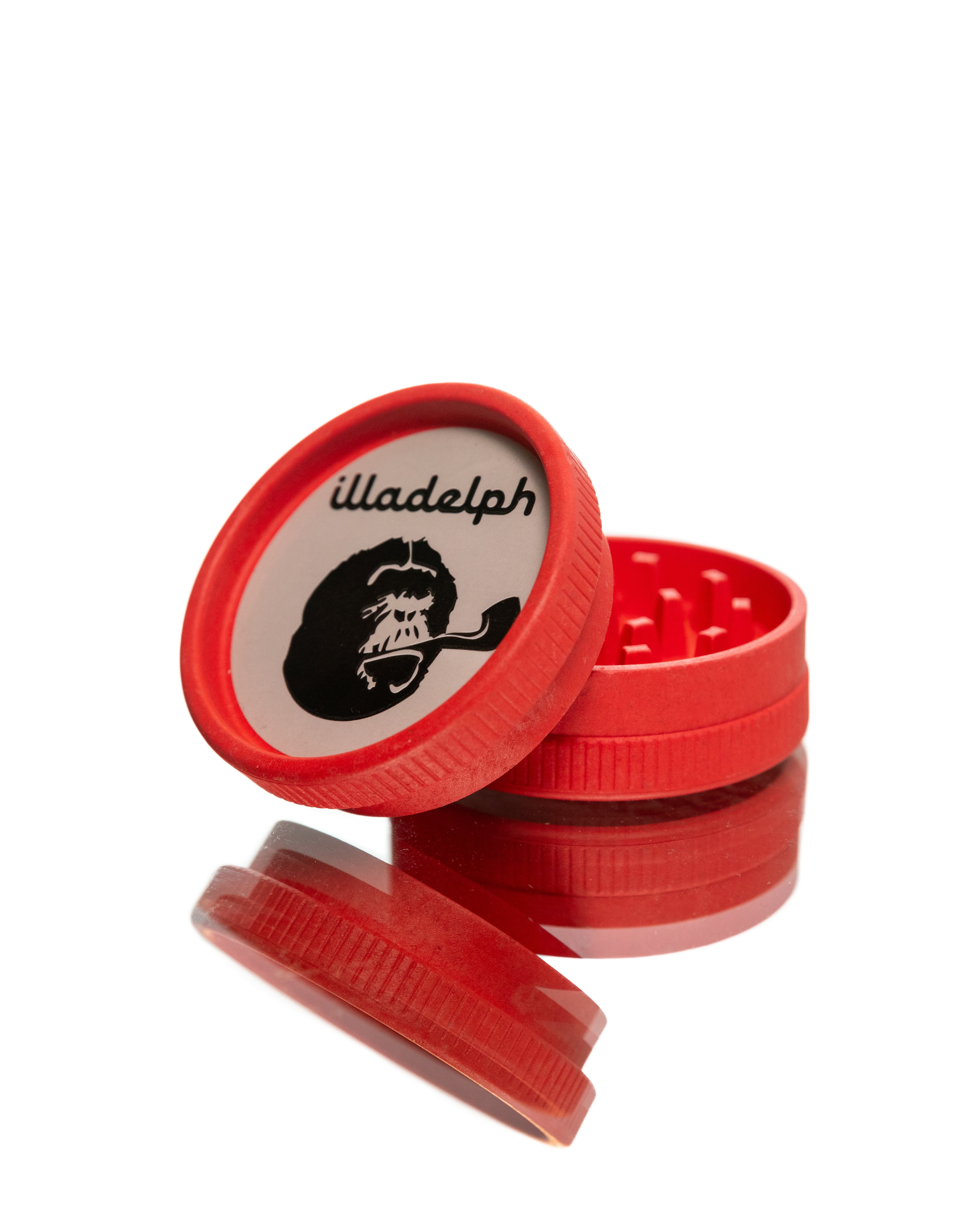 Illadelph x Santa Cruz - 2 Piece Hemp Grinder (Red)
