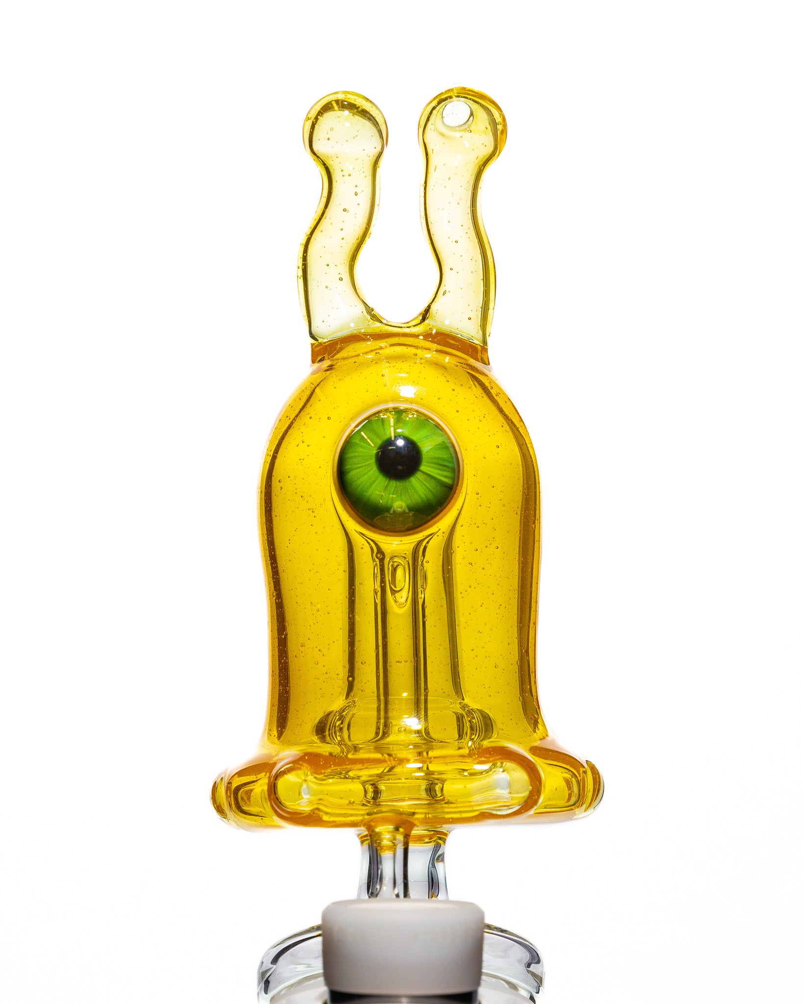 Drewbie Glass - Yellow Sluggo Puffco Top
