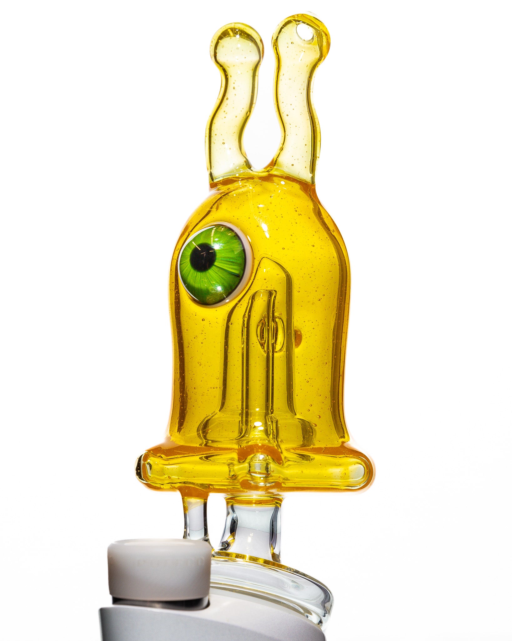 Drewbie Glass - Sluggo Puffco Top - Yellow