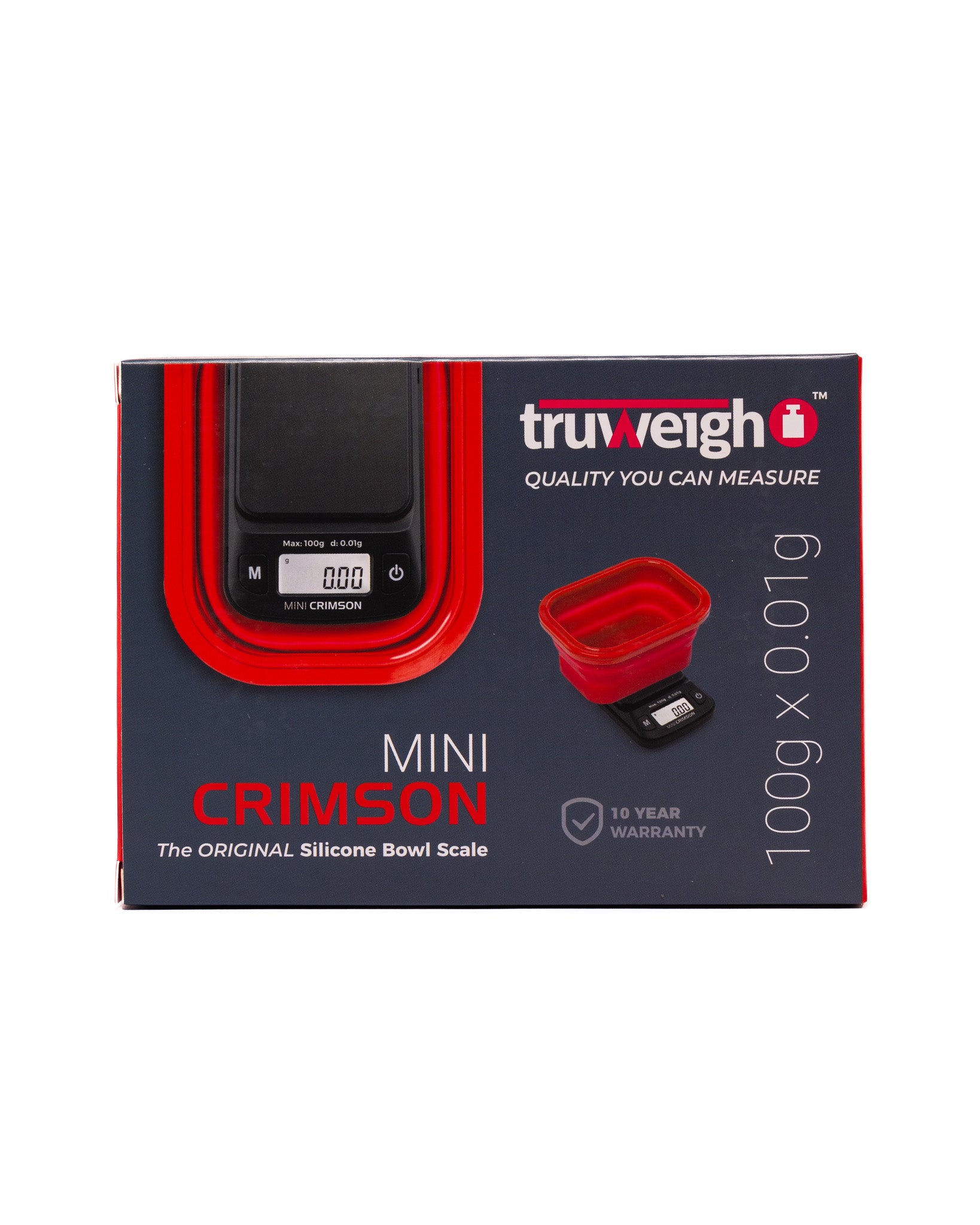 Truweight - Mini Crimson Collapsible Bowl - 100g x 0.01g