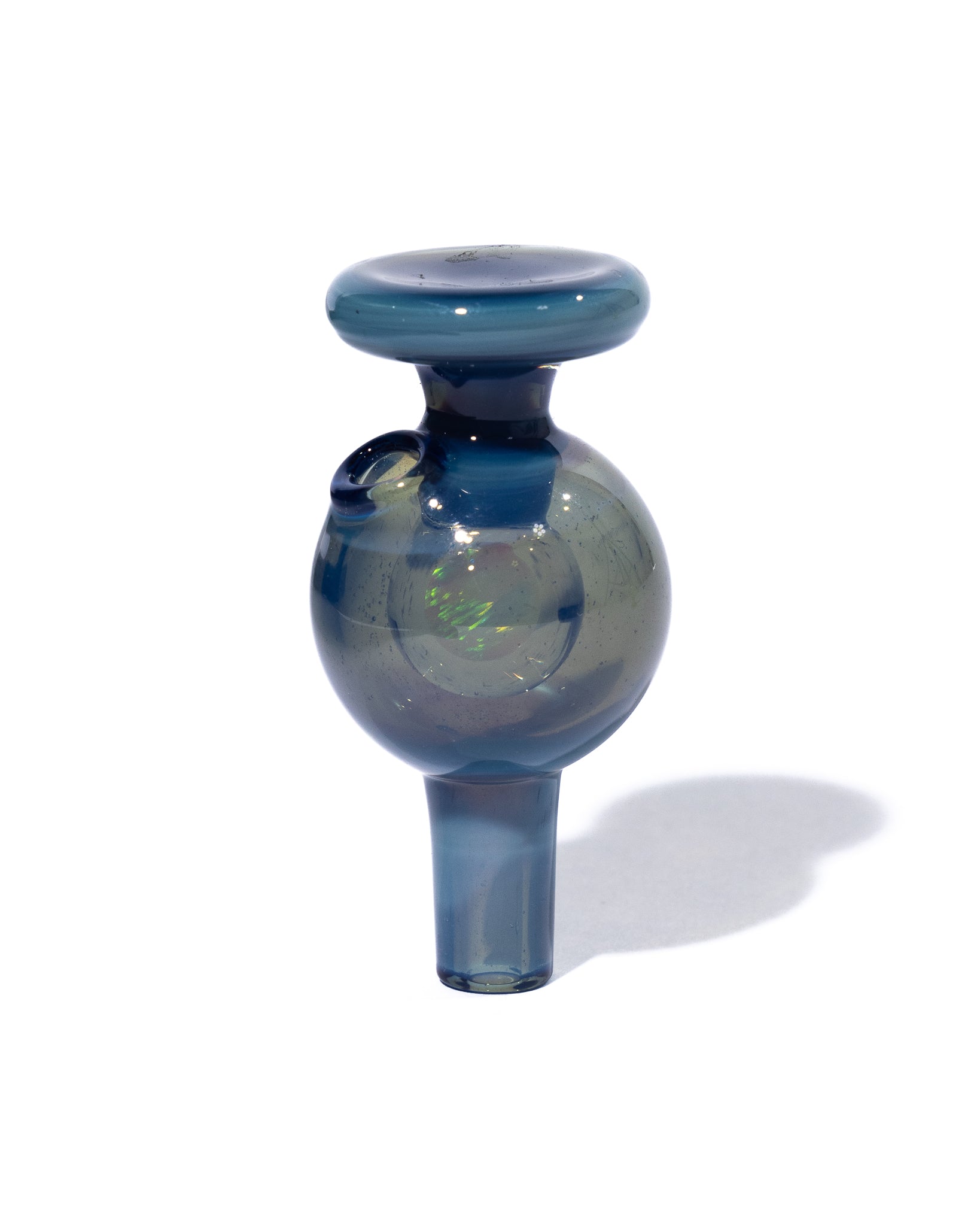 Soup Glass - 6mm Bubble Cap - Opaque Teal