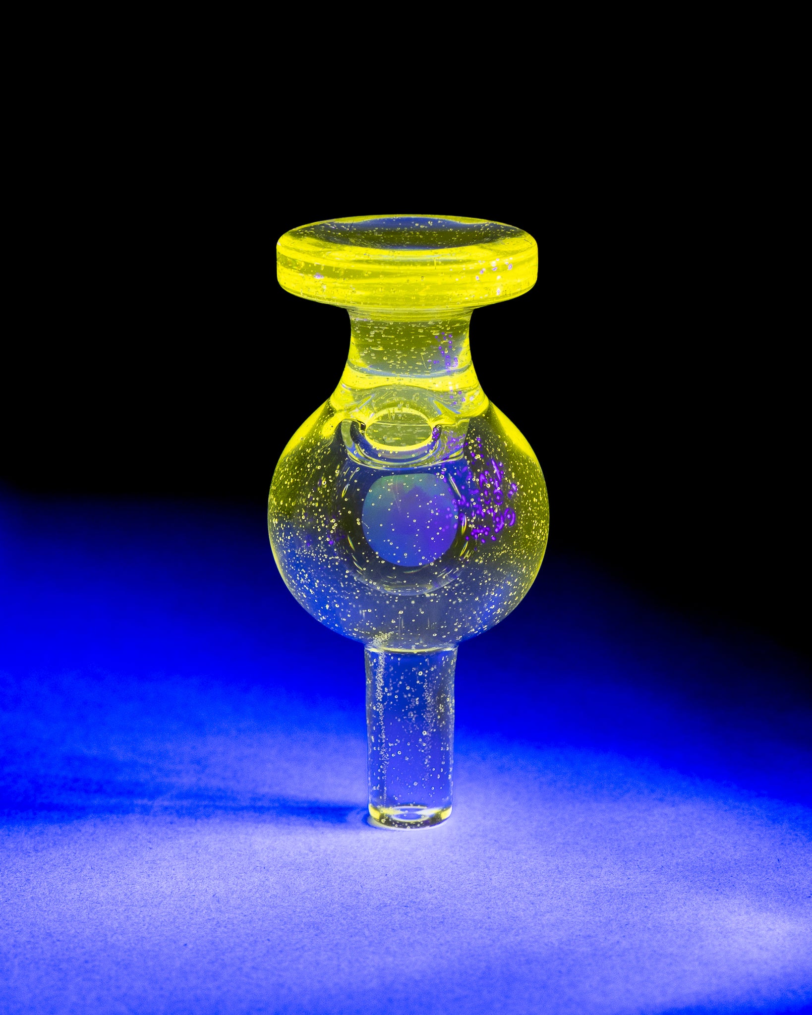 Soup Glass - 6mm Bubble Cap - Yellow (UV)