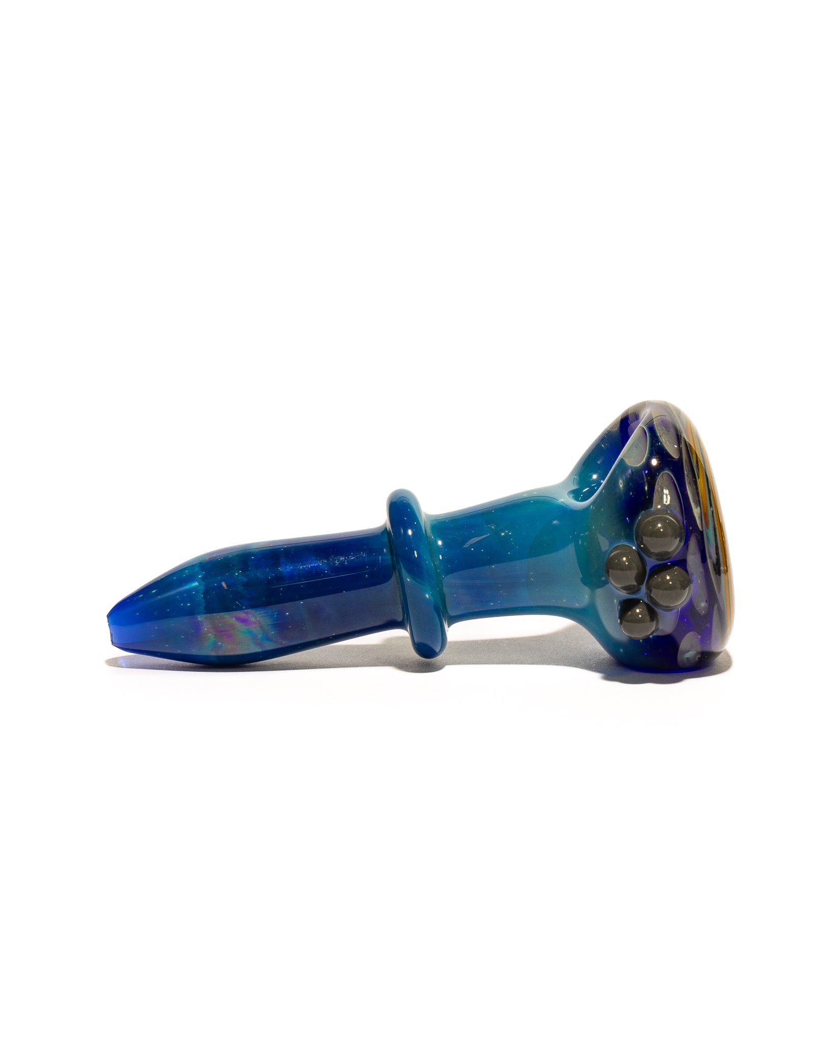 Waynes Glass - Blue Spoons with Spiral
