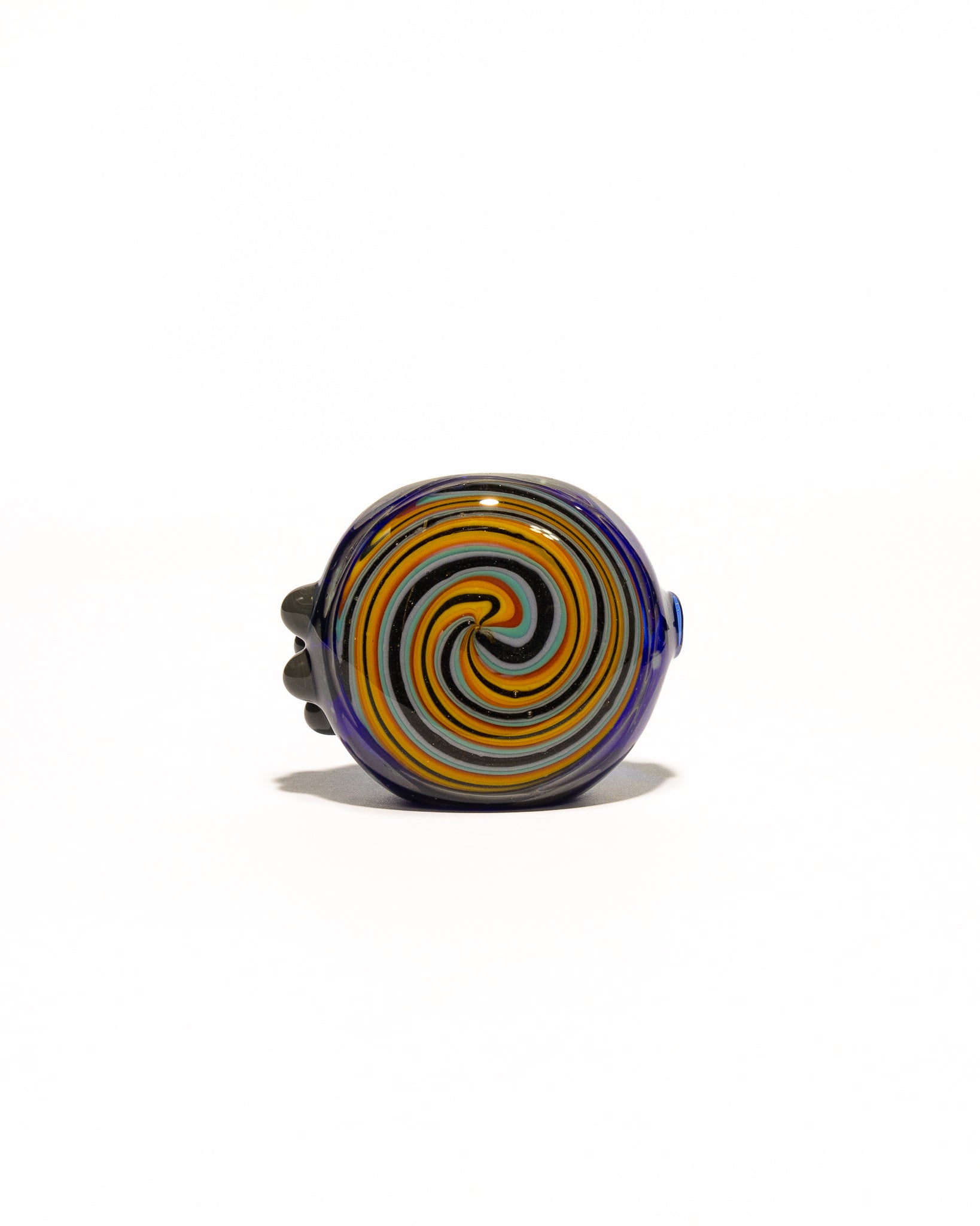Waynes Glass - Blue Spoons with Spiral