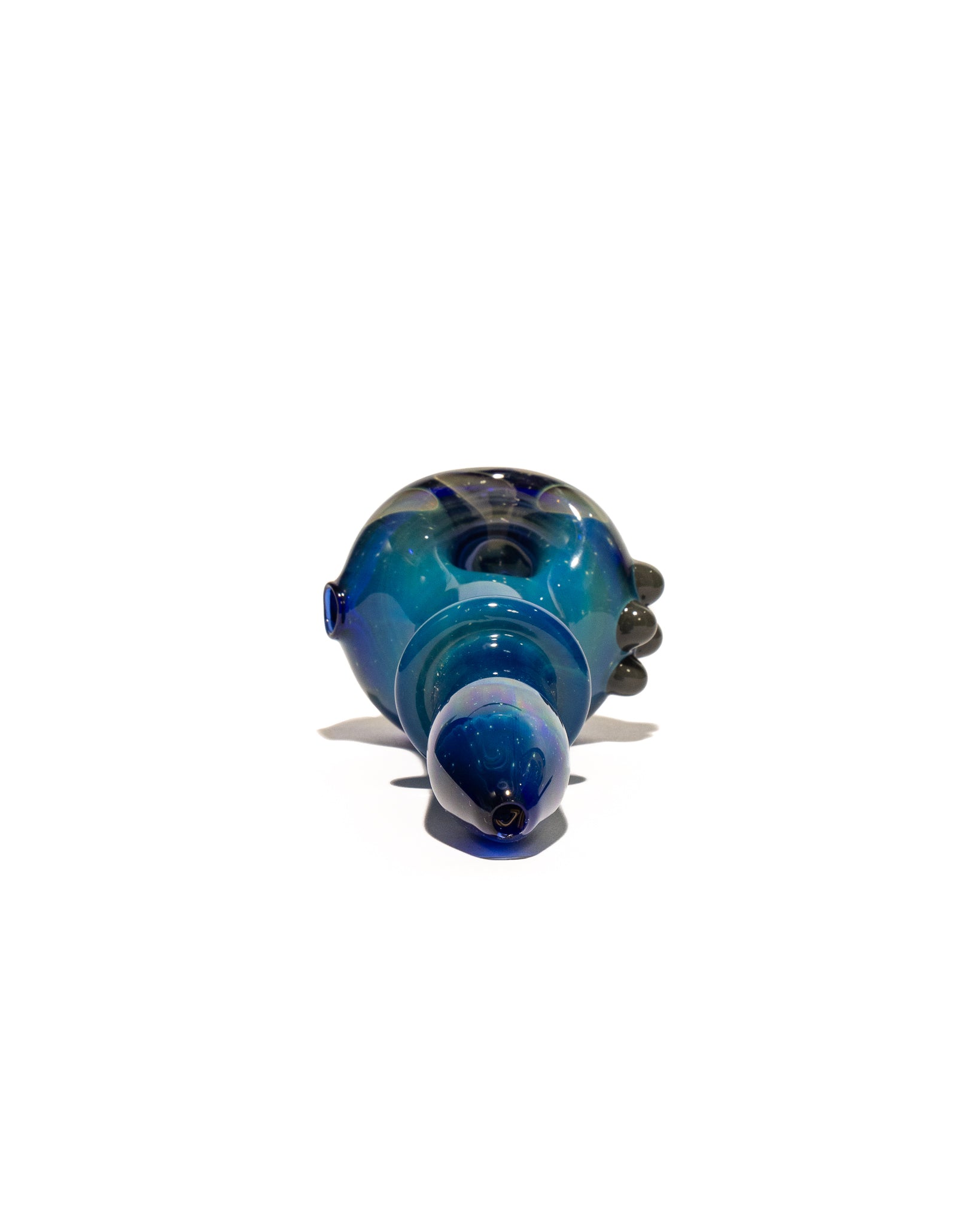 Waynes Glass - Blue Spoons with Spiral