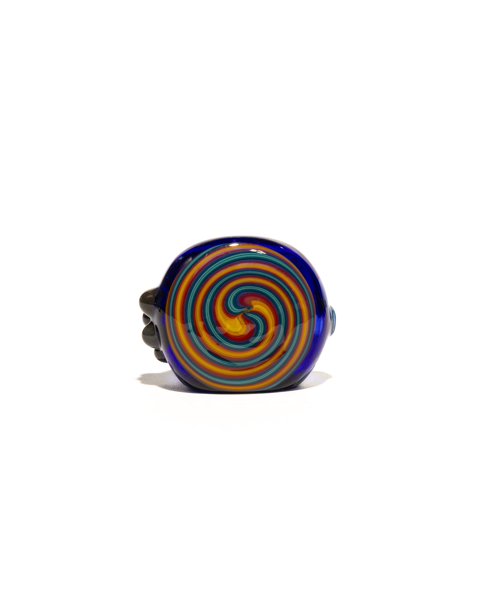Waynes Glass - Blue Spoons with Spiral