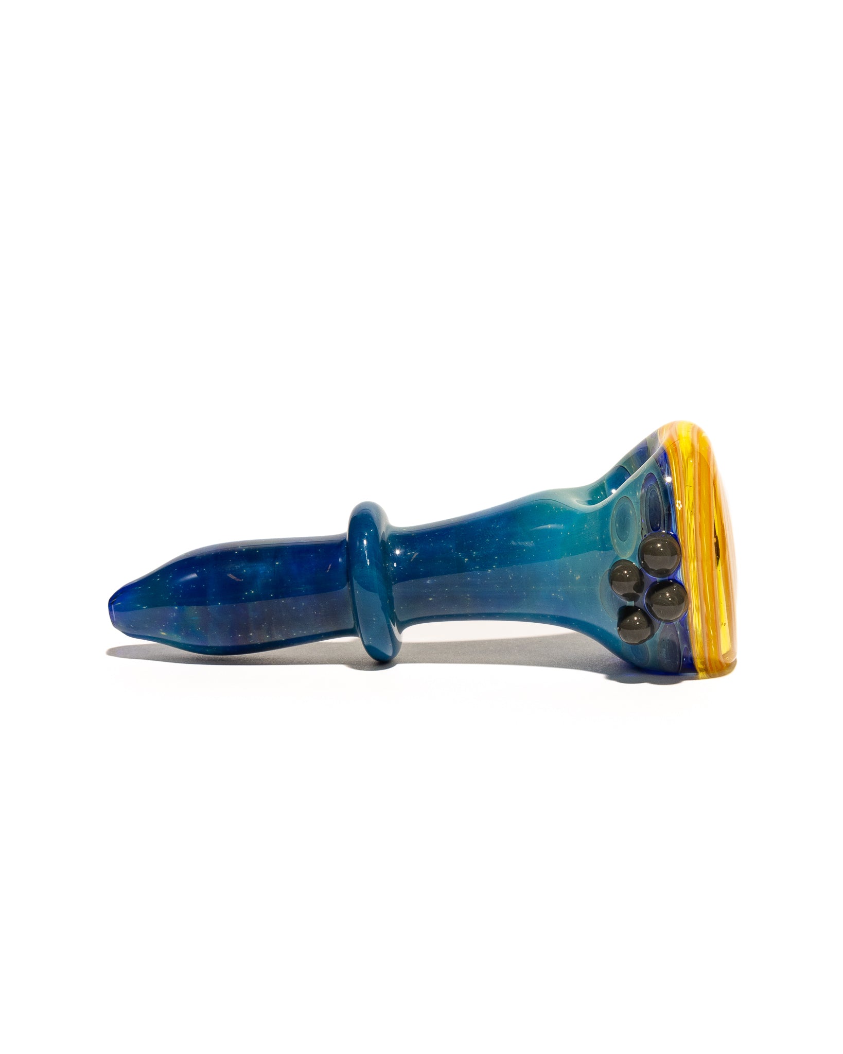 Waynes Glass - Blue Spoons with Spiral