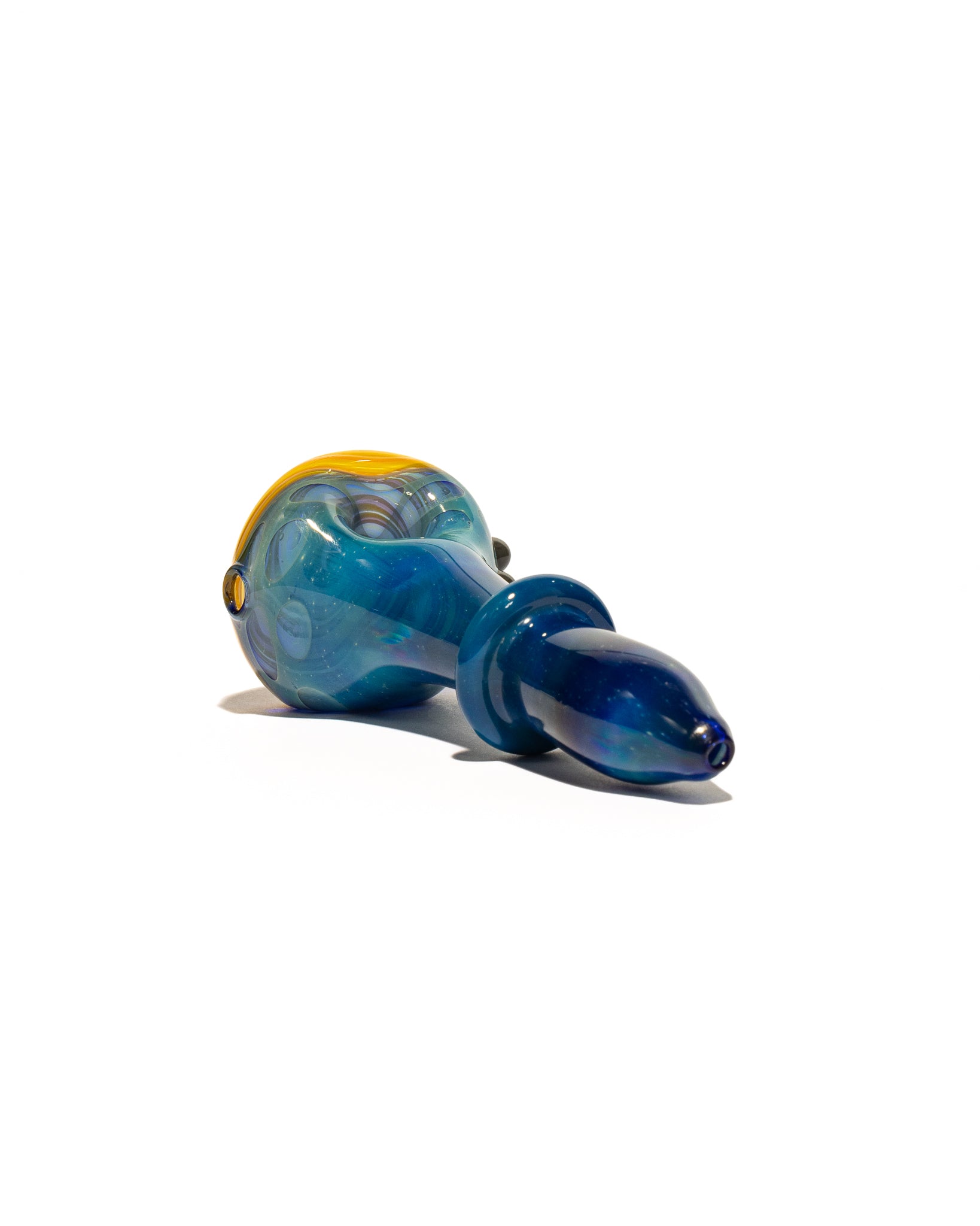 Waynes Glass - Blue Spoons with Spiral