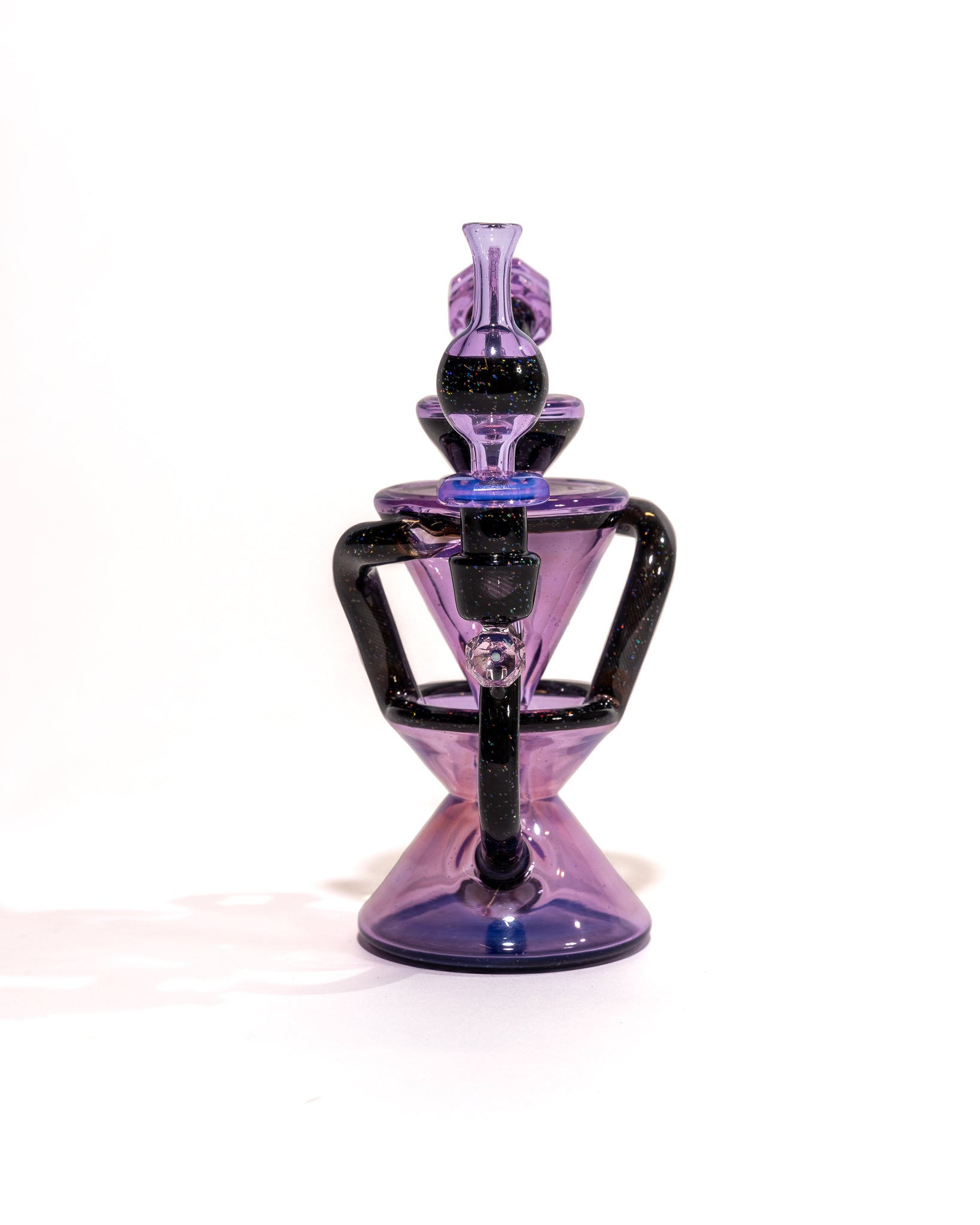 Captn Cronic Glass - Faceted Crushed Opal Recycler - Transparent Neo Opal