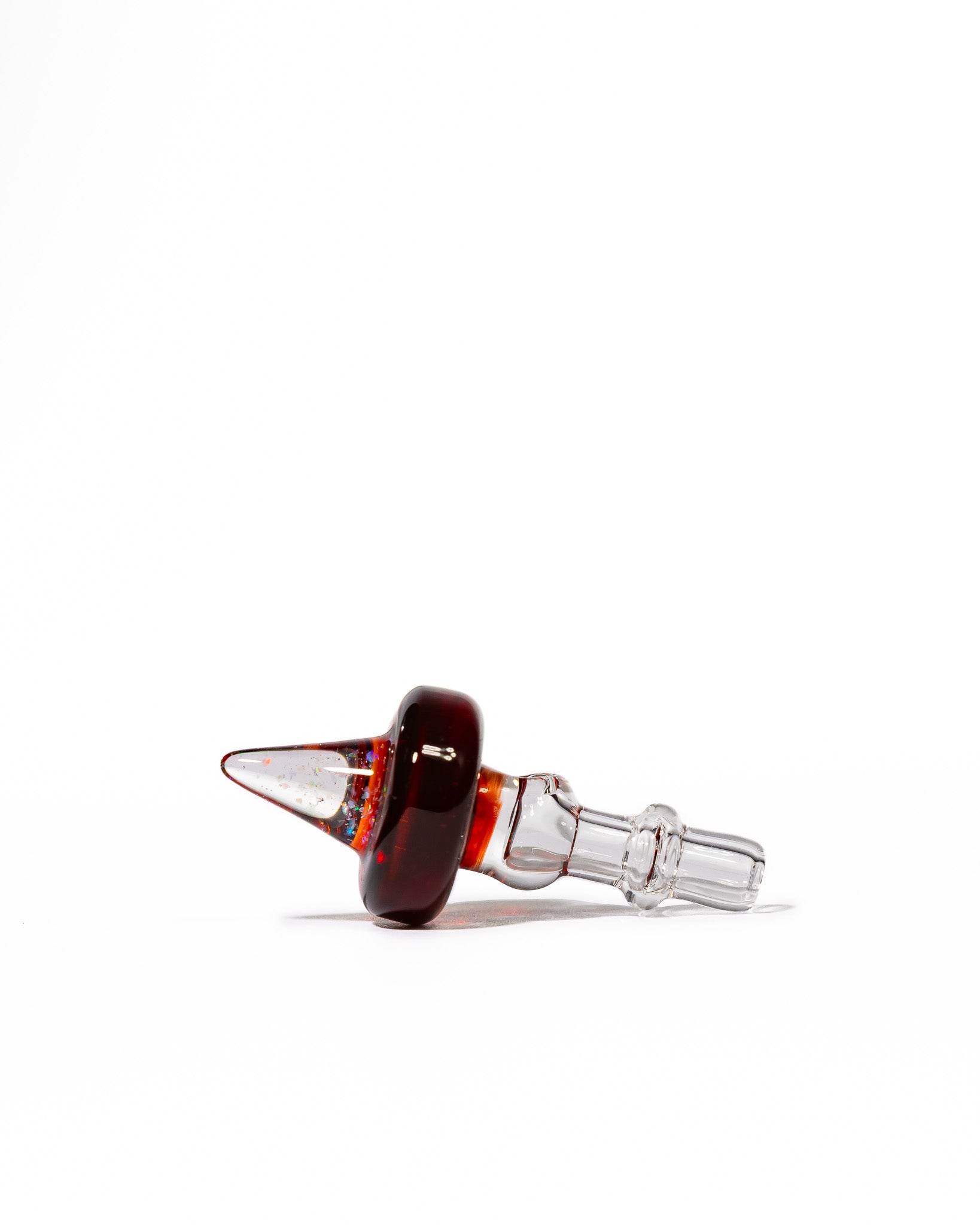 Coos Glass - 10mm Crushed Opal Spike 3DXL Joystick - Pomegranate