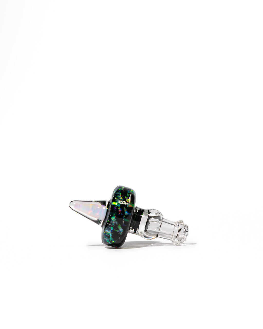 Coos Glass - 10mm Opal Spike Peak/Proxy Joystick - Galaxy Black