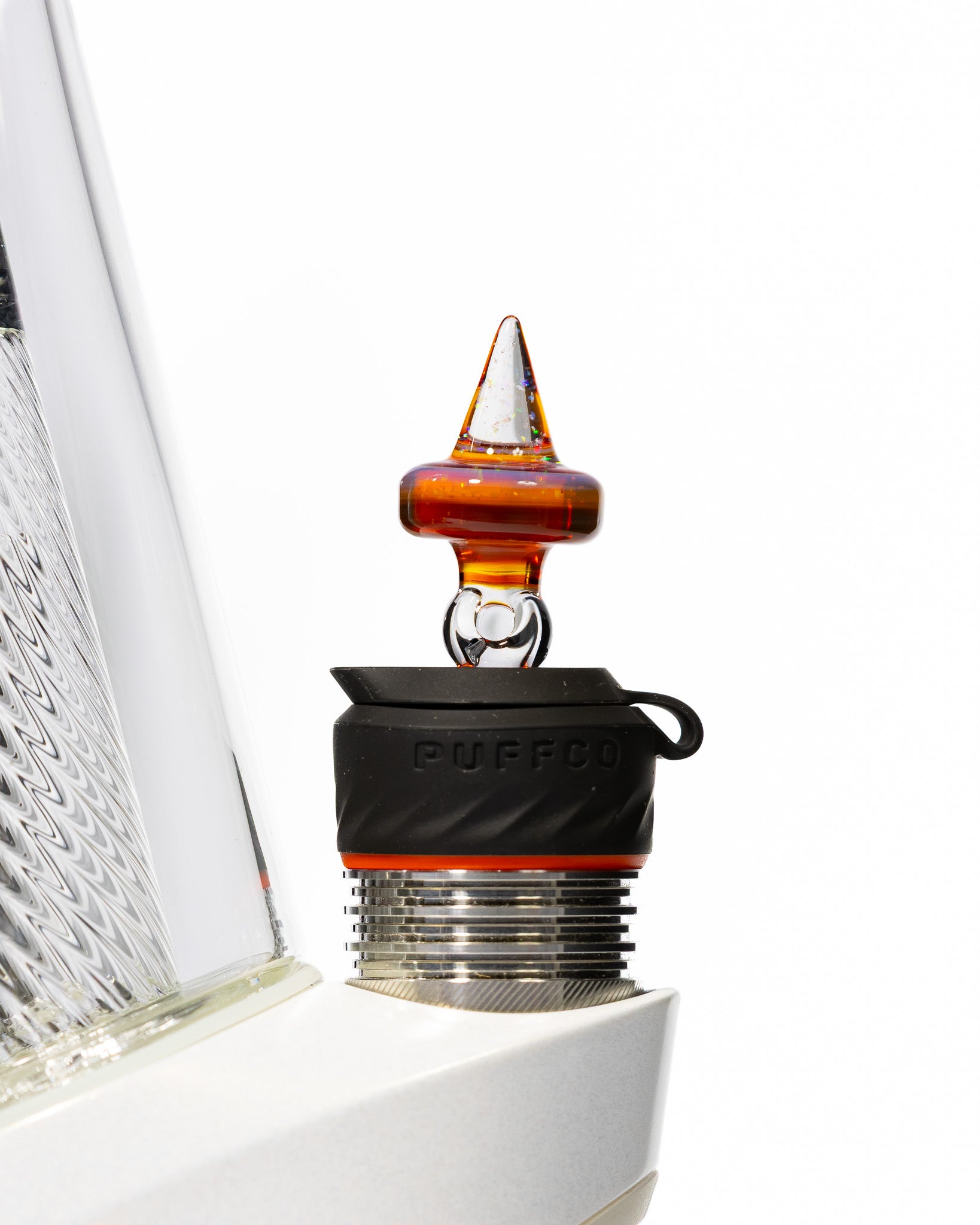 Coos Glass - 10mm Crushed Opal Spike 3DXL Joystick - Loki's Lipstick