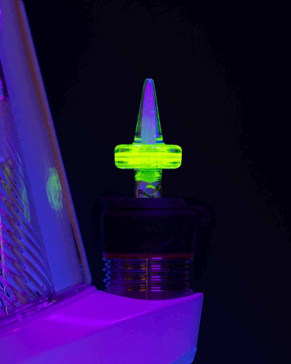 Coos Glass - 20mm Opal Spike 3DXL Joystick - Ion (UV)