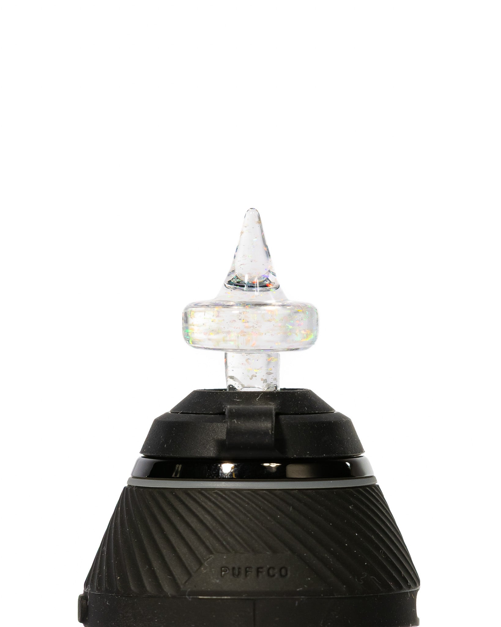 Coos Glass - 10mm Crushed Opal Spike Peak/Proxy Joystick - Clear