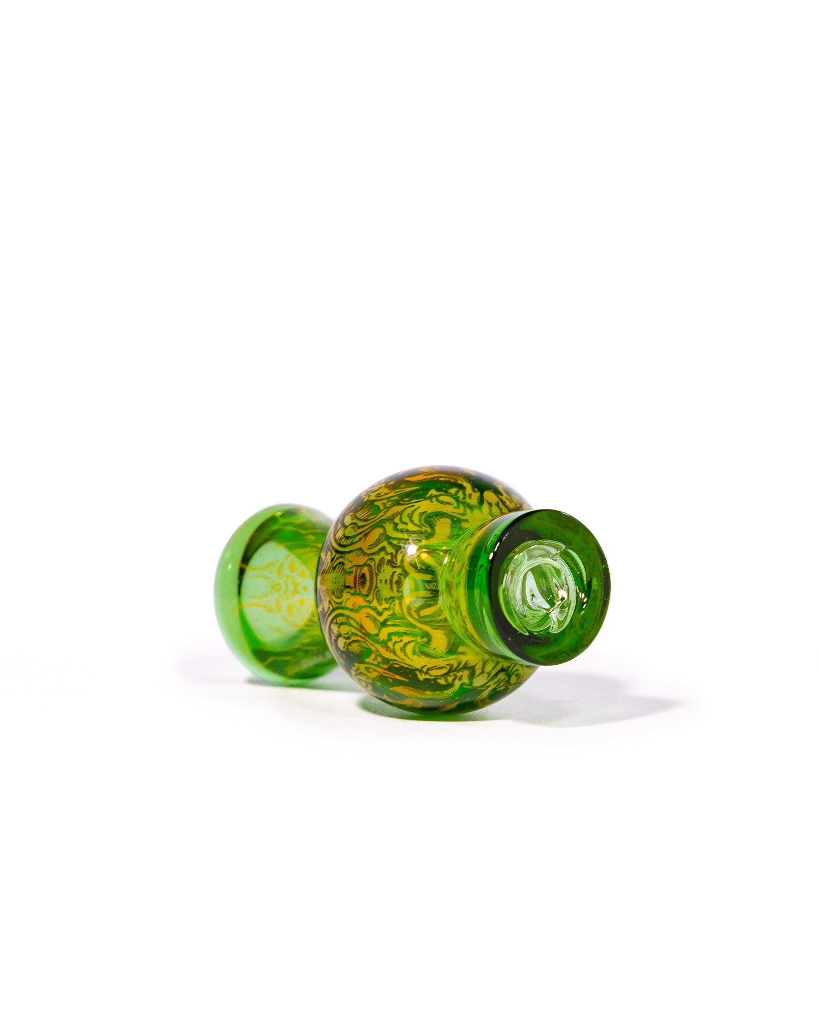 Mothership Glass - Hologram Bubble Cap - Green