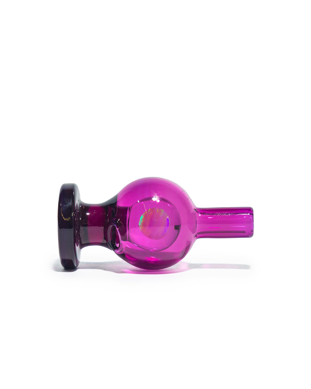 Soup Glass - 6mm Bubble Cap - Deep Purple