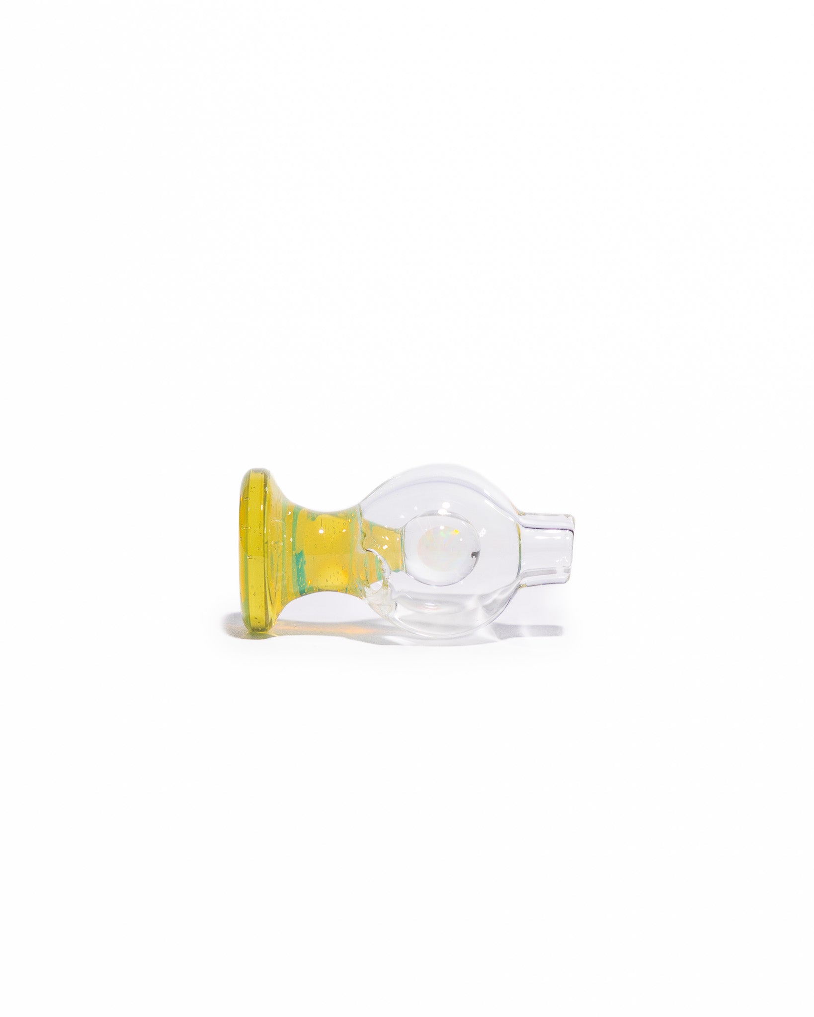 Soup Glass - Puffco Bubble Cap - Yellow/Clear (CFL)