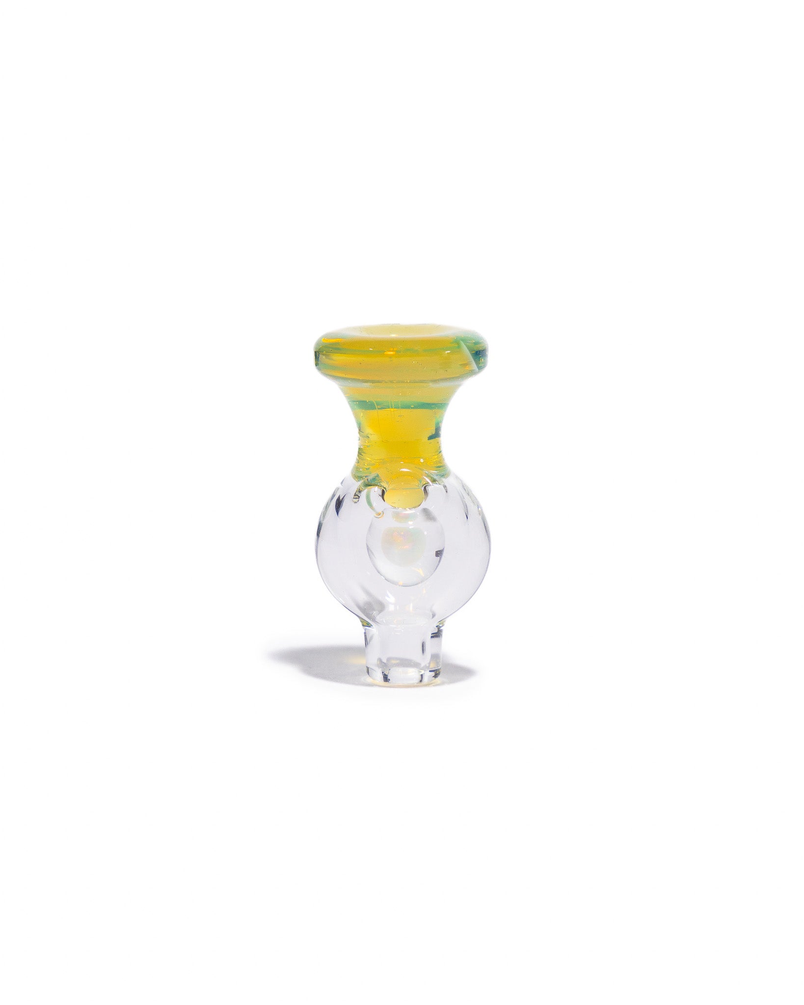 Soup Glass - Puffco Bubble Cap - Yellow/Clear (CFL)