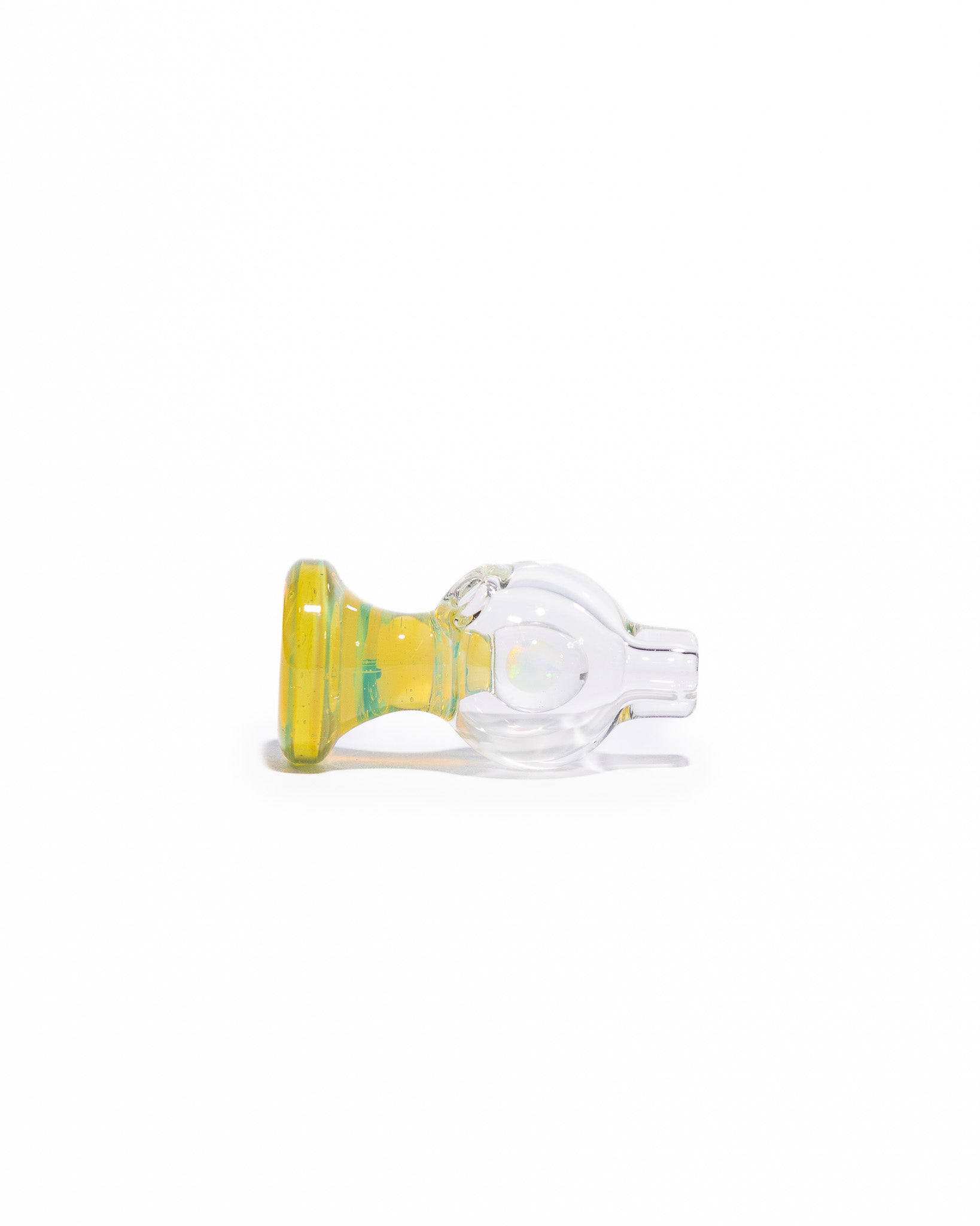 Soup Glass - Puffco Bubble Cap - Yellow/Clear (CFL)