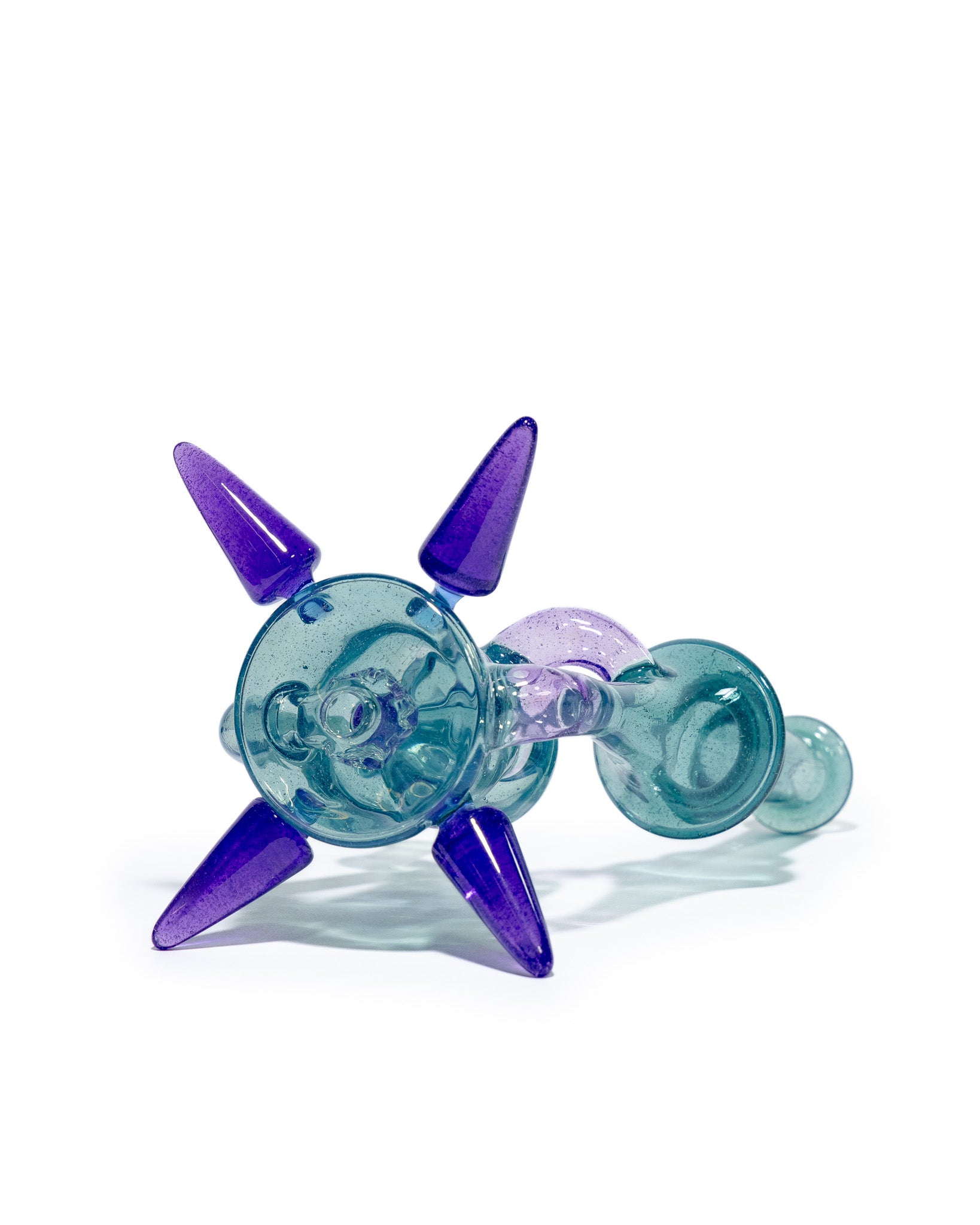 Prophecy Glass - Single Uptake Recycler - Blue / Purple Lollipop