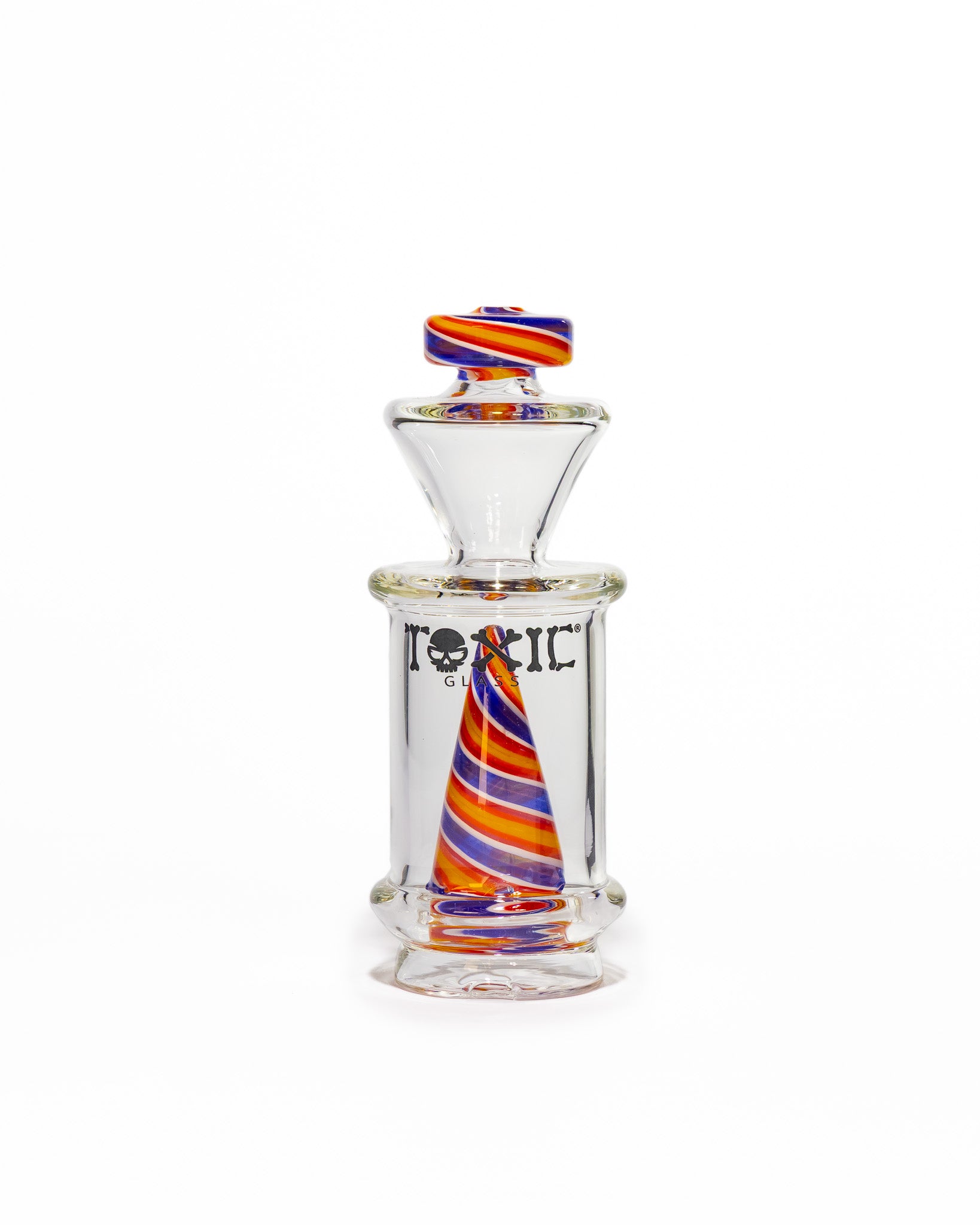 Toxic Glass - Puffco Attachment - Color Twist Cone