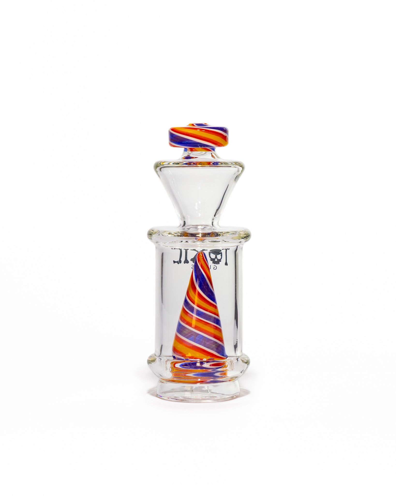 Toxic Glass - Puffco Attachment - Color Twist Cone