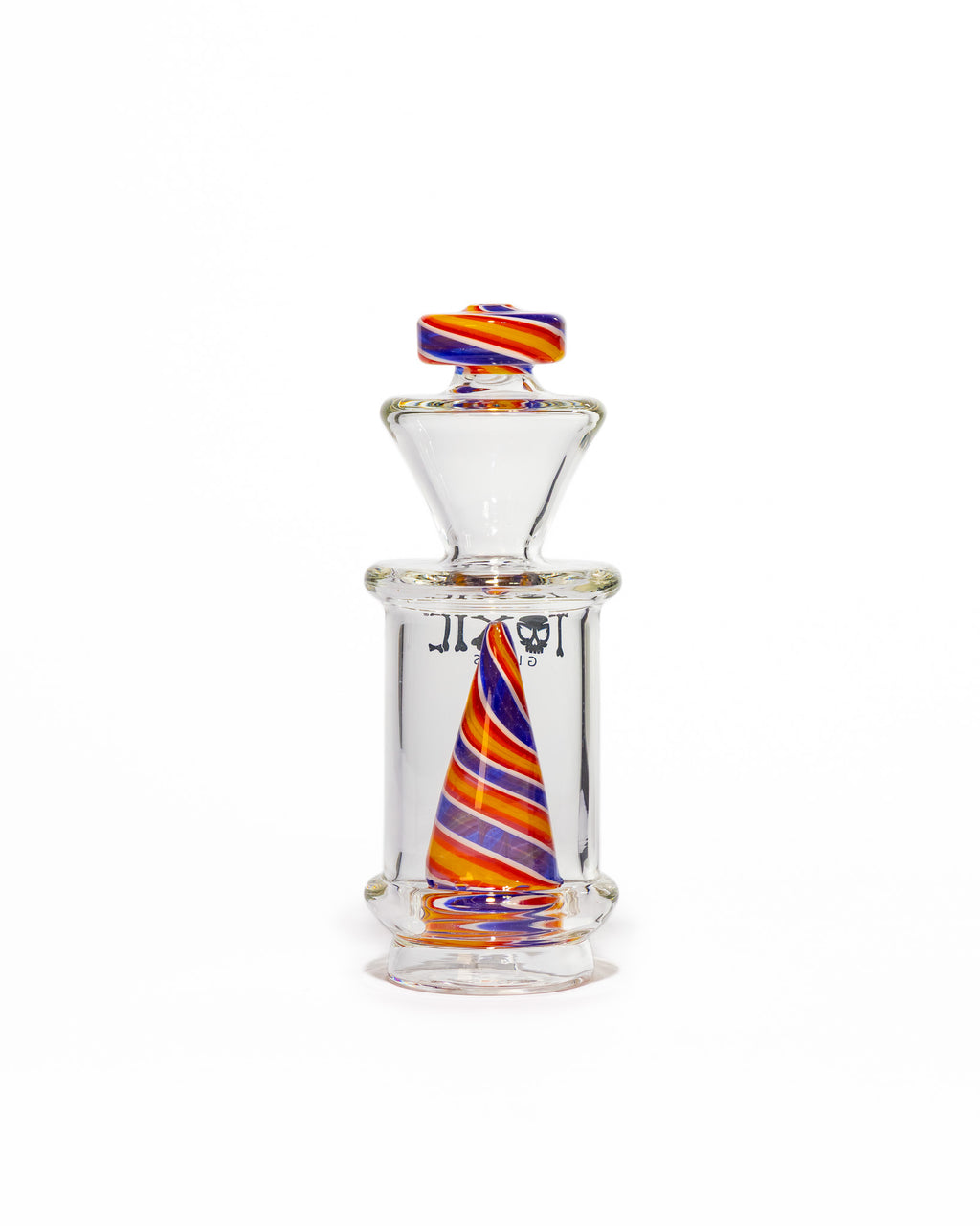 Toxic Glass - Puffco Attachment - Color Twist Cone