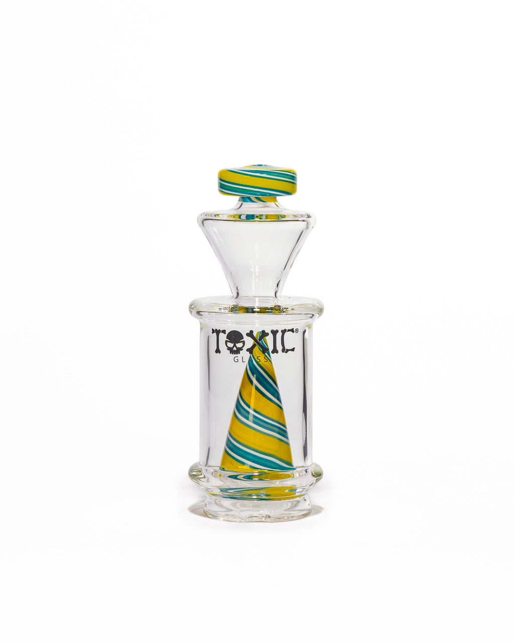 Toxic Glass - Puffco Attachment - Color Twist Cone