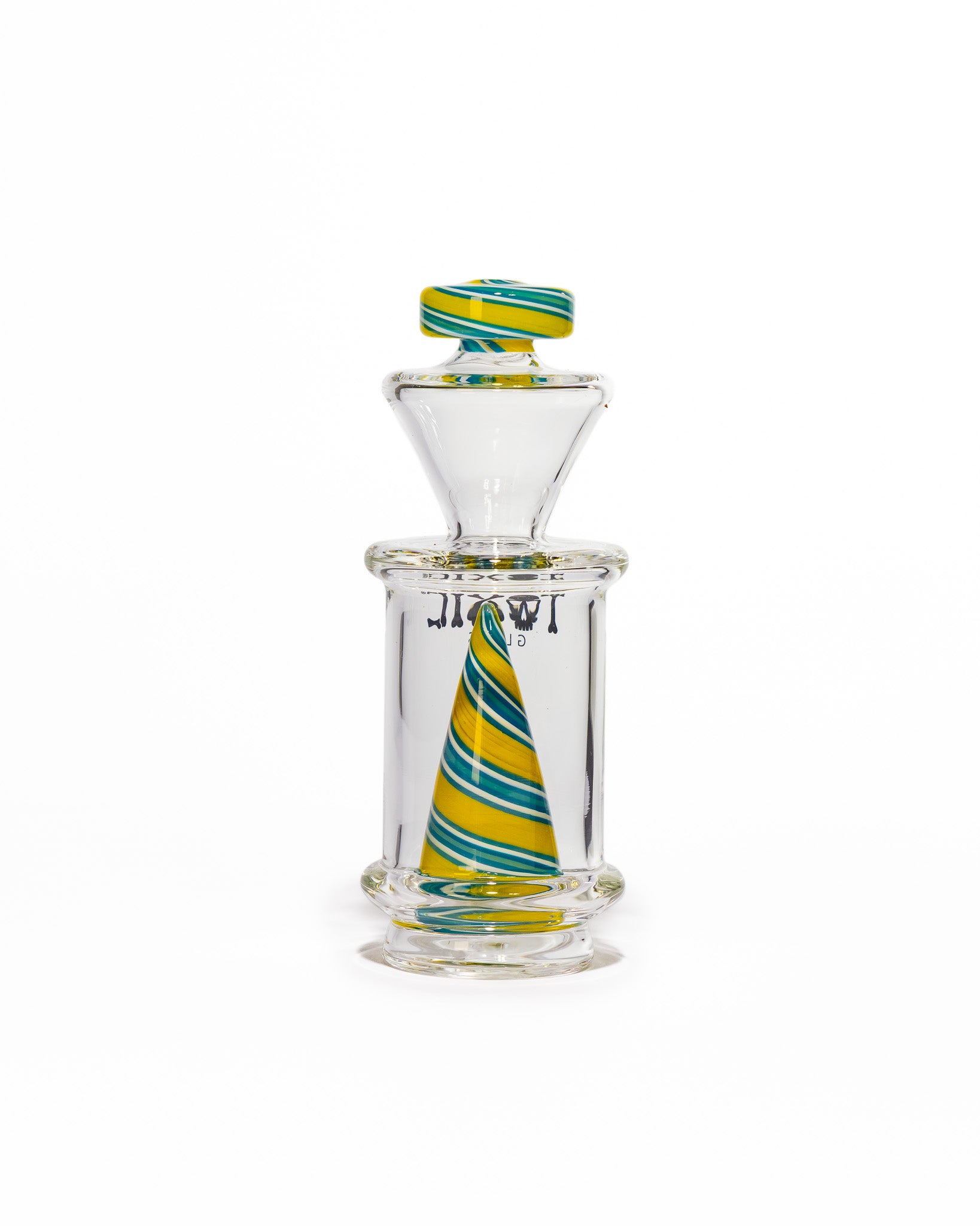 Toxic Glass - Puffco Attachment - Color Twist Cone