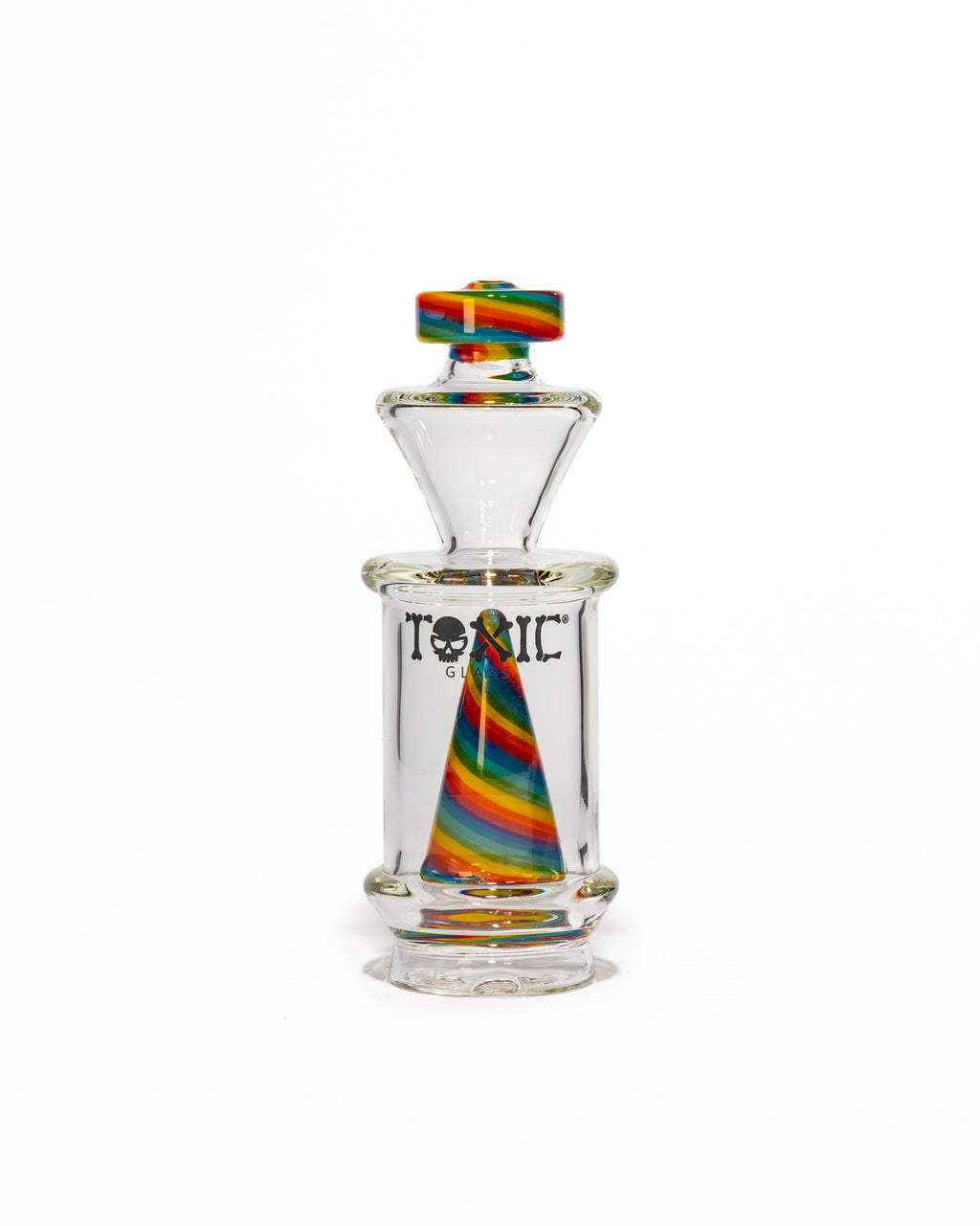 Toxic Glass - Puffco Attachment - Color Twist Cone