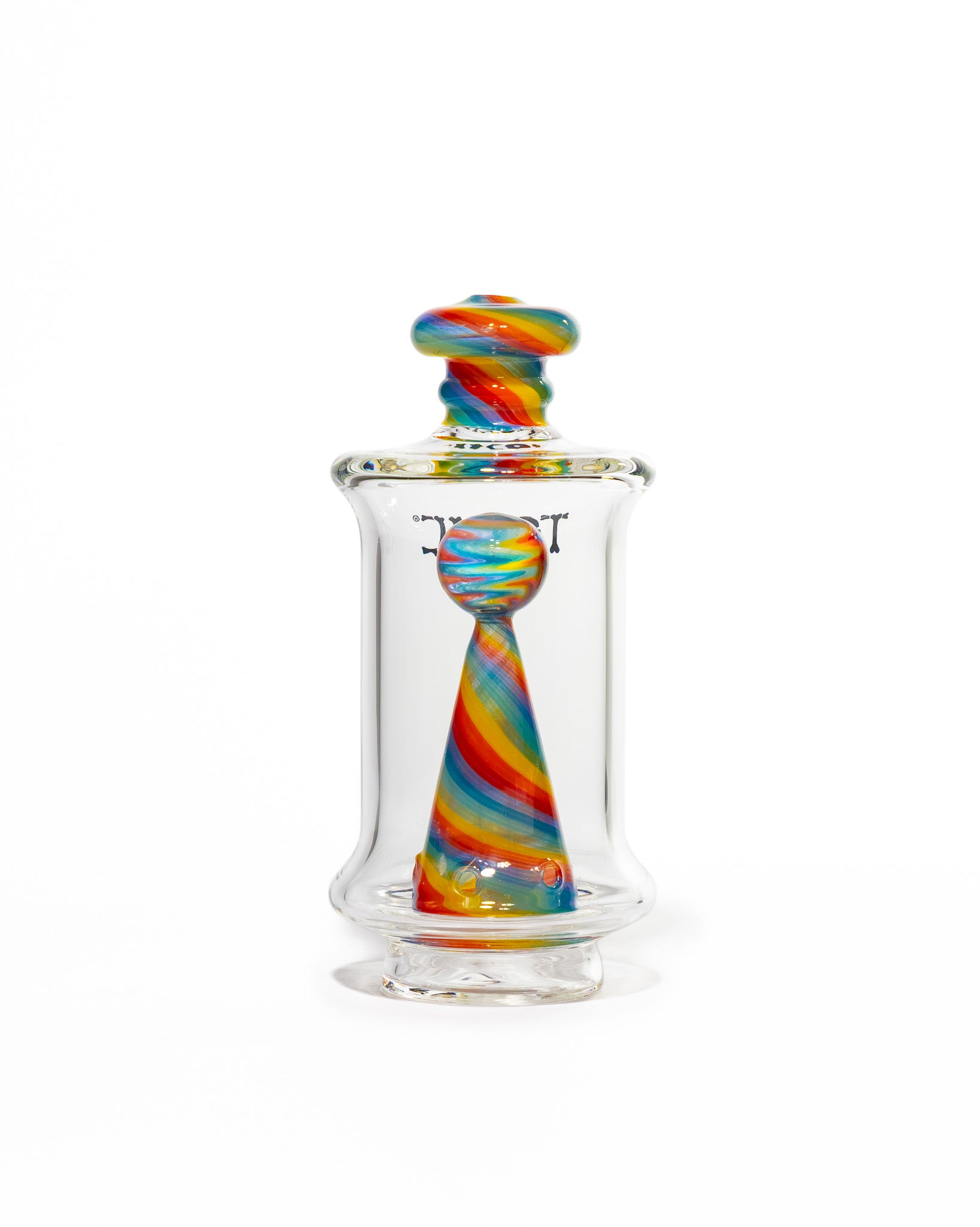 Toxic Glass - Puffco Attachment - Candyland Twist Cone