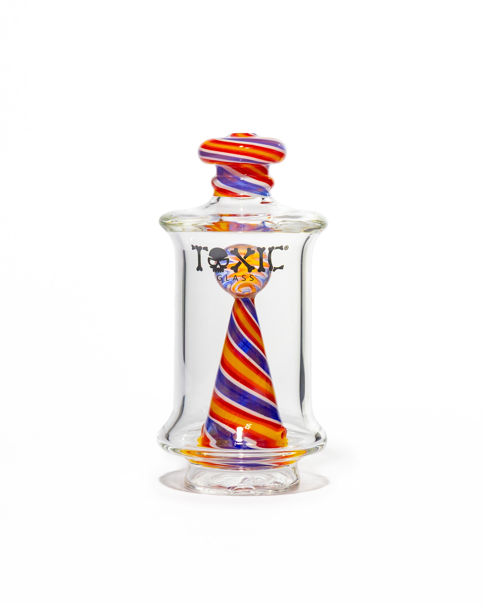 Toxic Glass - Puffco Attachment - Candyland Twist Cone