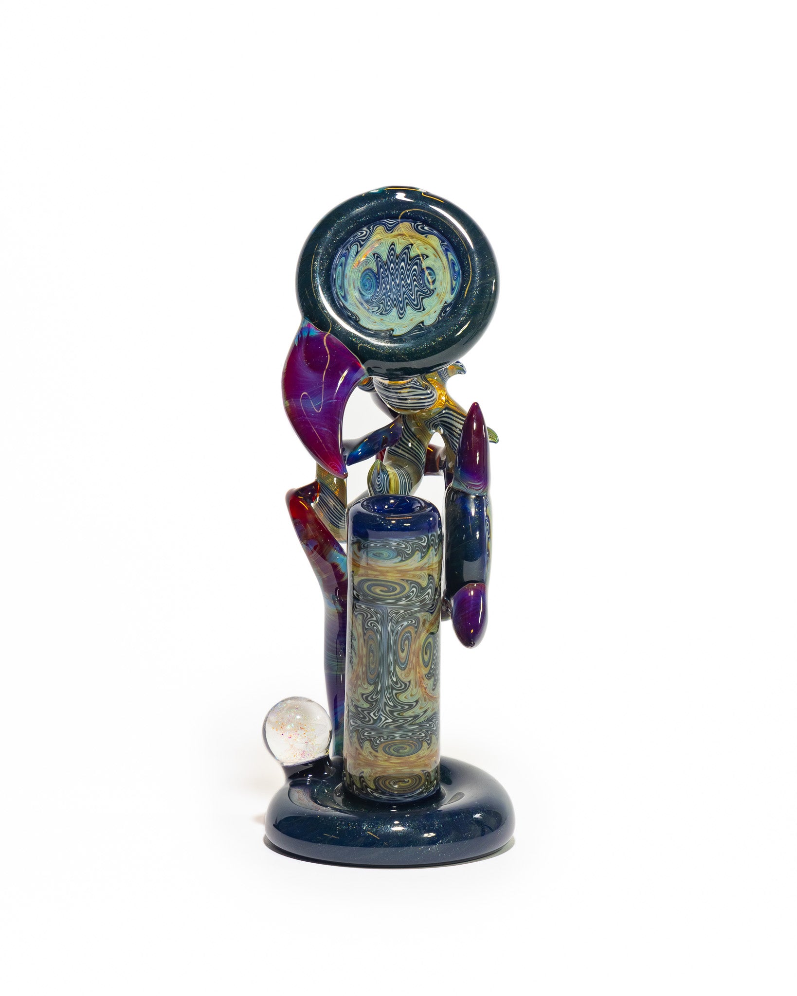 Portal Glass - Dewar - Blue, Purple and White